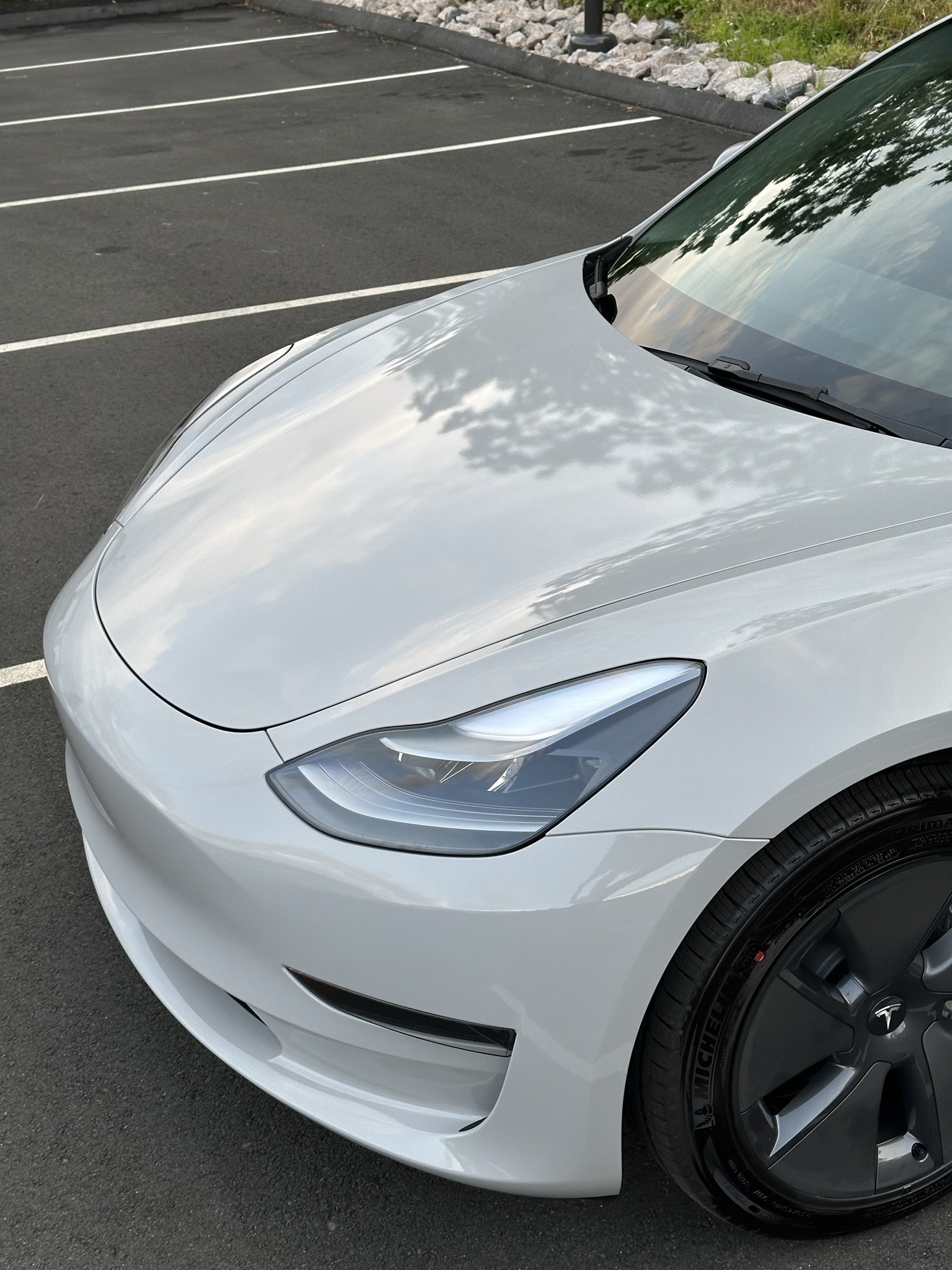 Model 3 Chalk White Wrap — Automotivated Connecticut