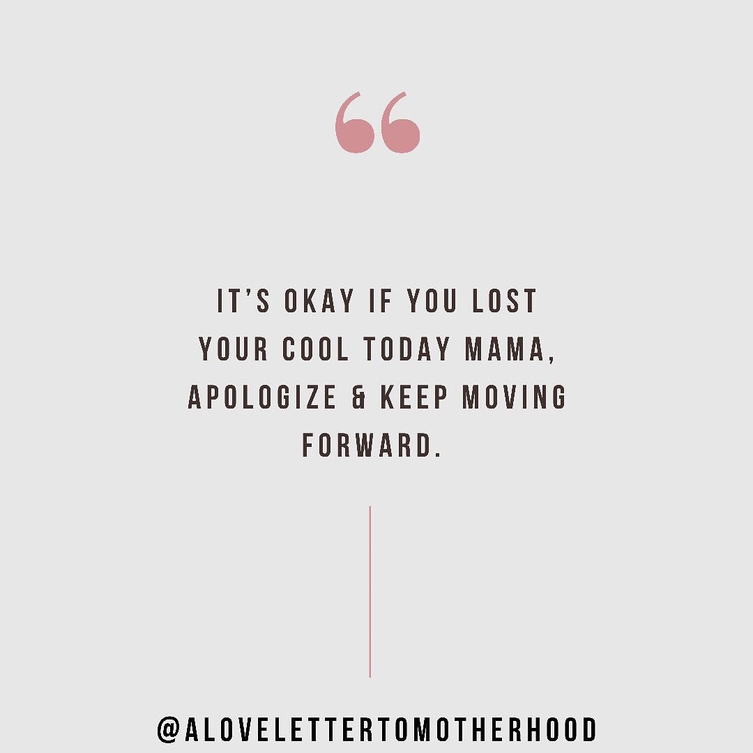 There's no such thing as perfect. Let's normalize making mistakes, apologizing, and learning from them.
⠀⠀⠀⠀⠀⠀⠀⠀⠀
So you lost your cool today, no worries. apologize, and then figure out why.
⠀⠀⠀⠀⠀⠀⠀⠀⠀
Do you need more sleep?
Did you eat?
Have you had