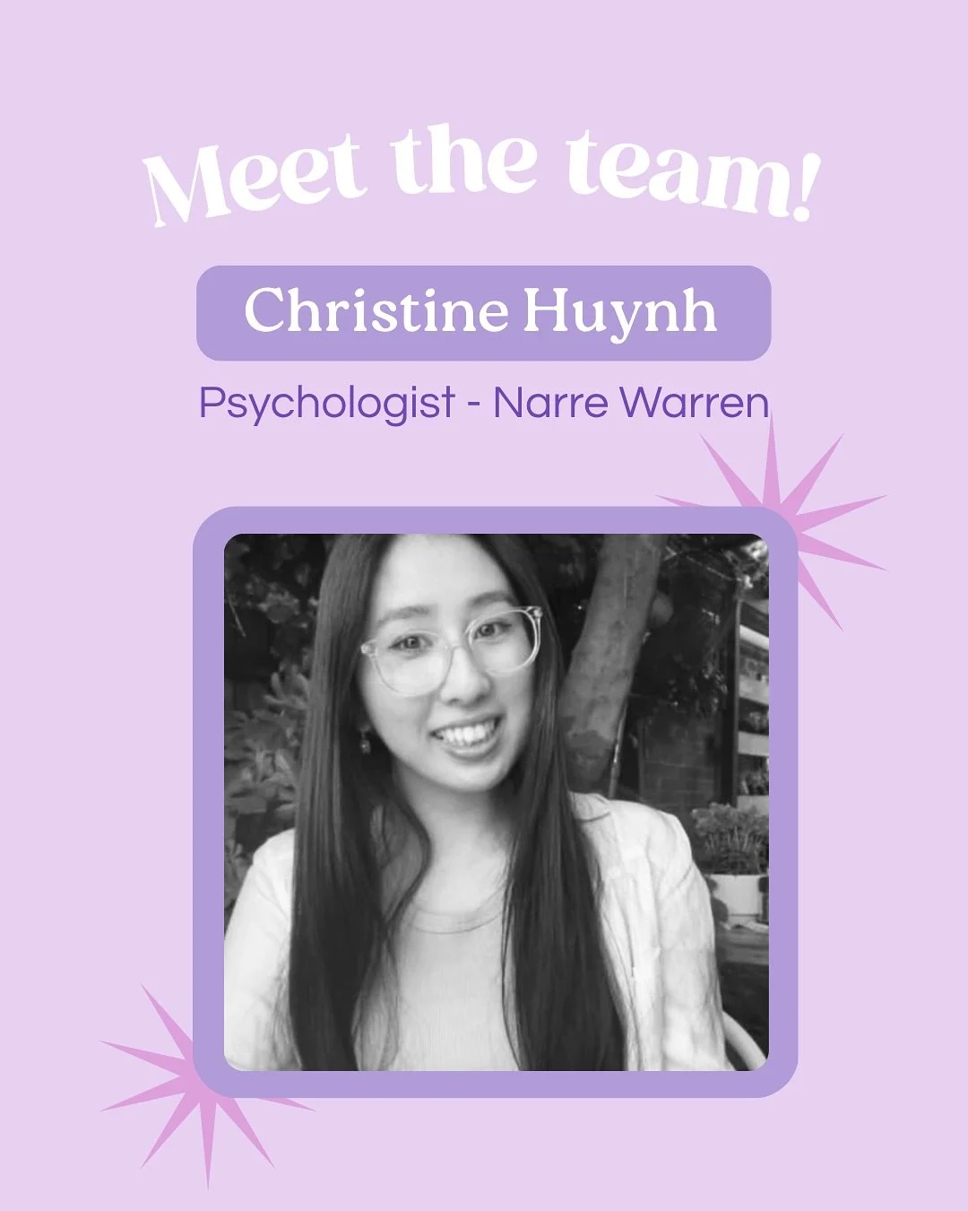 We’re pleased to share that Christine, one of our registered psychologists, currently has immediate availability for therapy and assessments for children, teens and new clients. π
Christine has extensive experience supporting young people and
