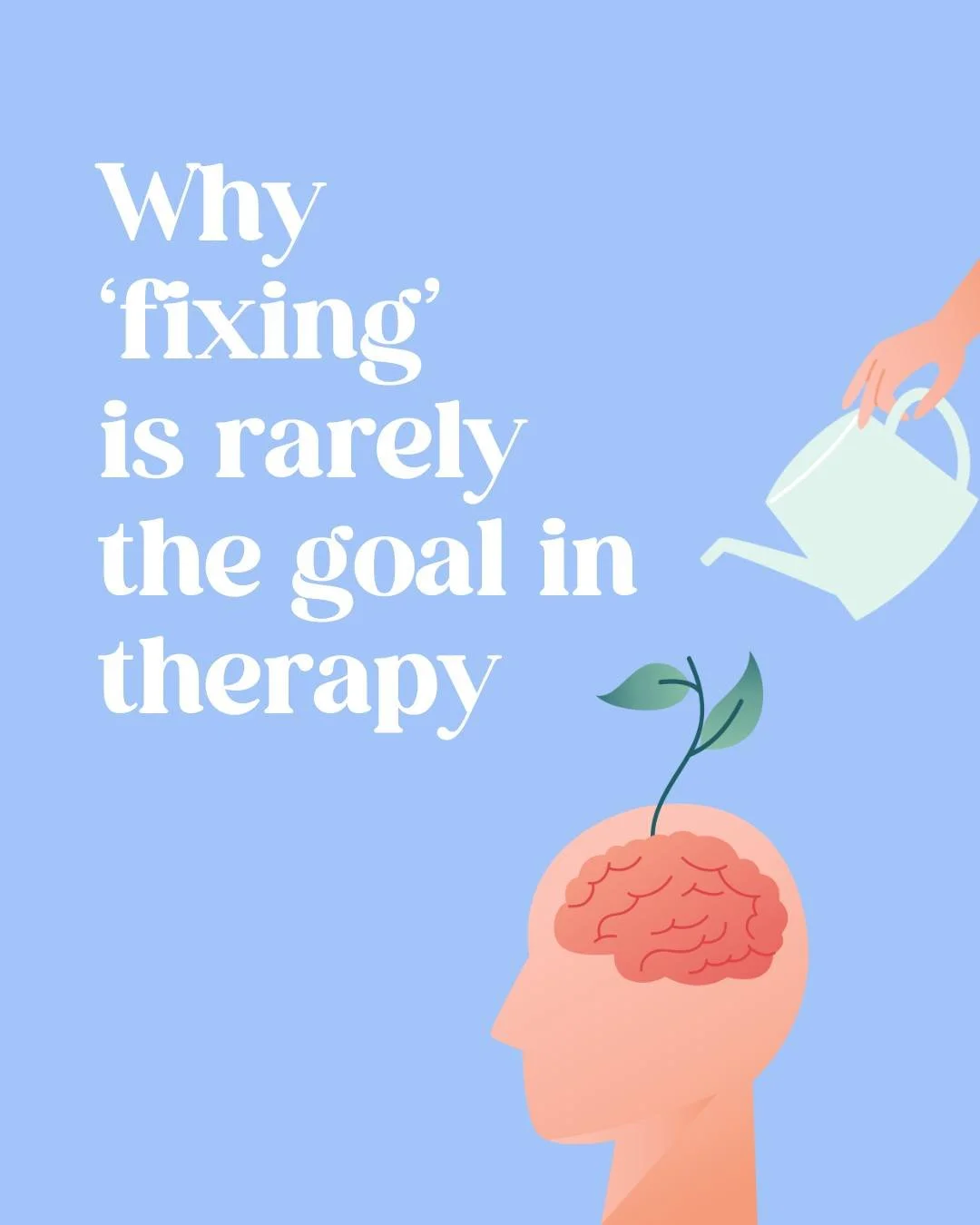 A lot of people come to therapy hoping something will be &ldquo;fixed&rdquo;. Wanting things to feel easier or less overwhelming makes complete sense.

Therapy isn&rsquo;t about getting rid of parts of you or switching feelings off. It&rsquo;s about 