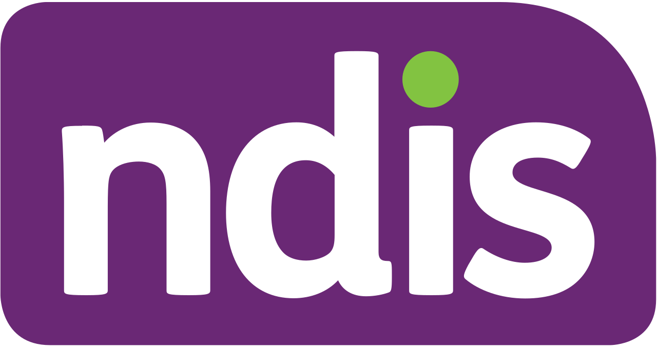 NDIS logo with white text on a purple background, with a green dot above the letter 'i'.