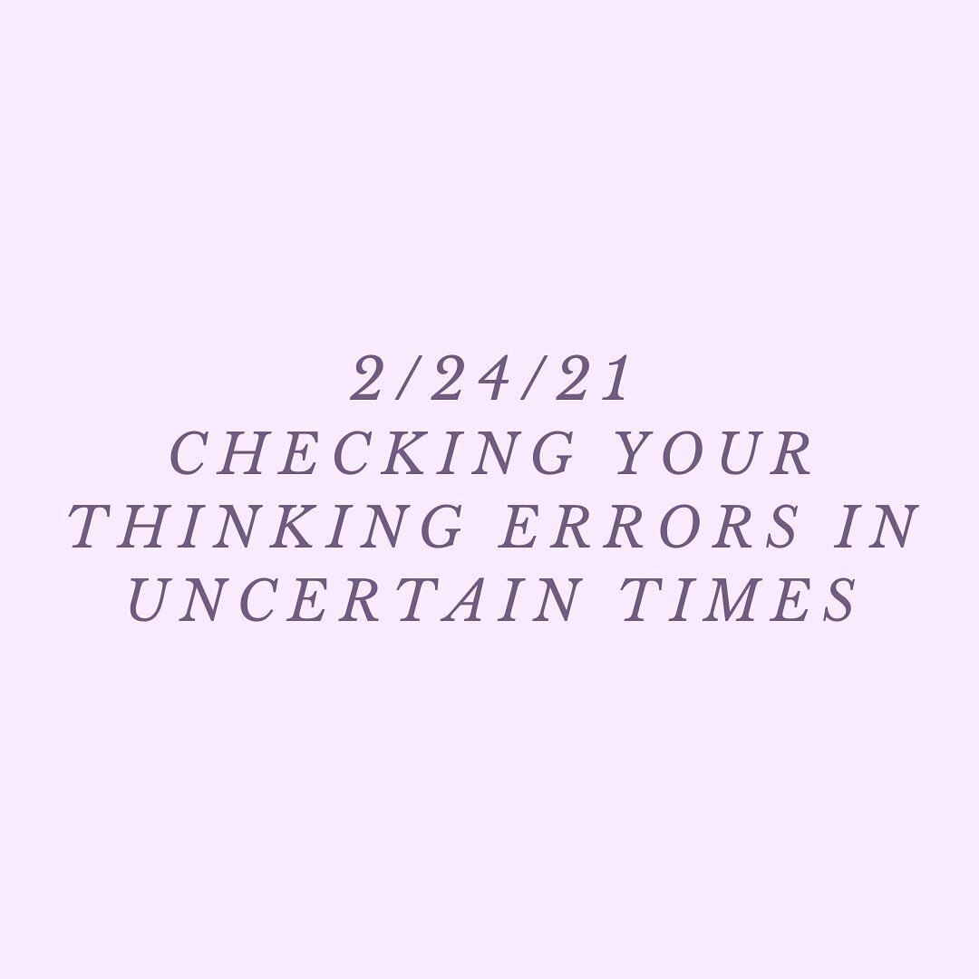 Check out this weeks blog for some helpful ways to cope with uncertain situations- something that has been no stranger to us all these last 12 months. Link in bio!