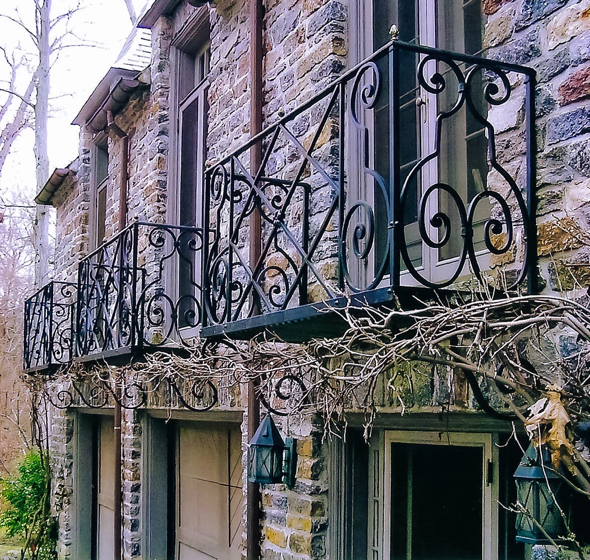Wrought iron balcony