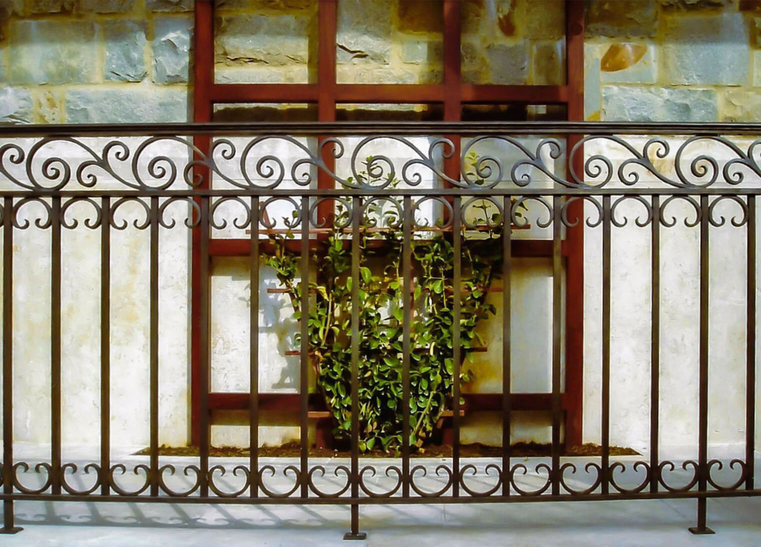 Wrought iron railing