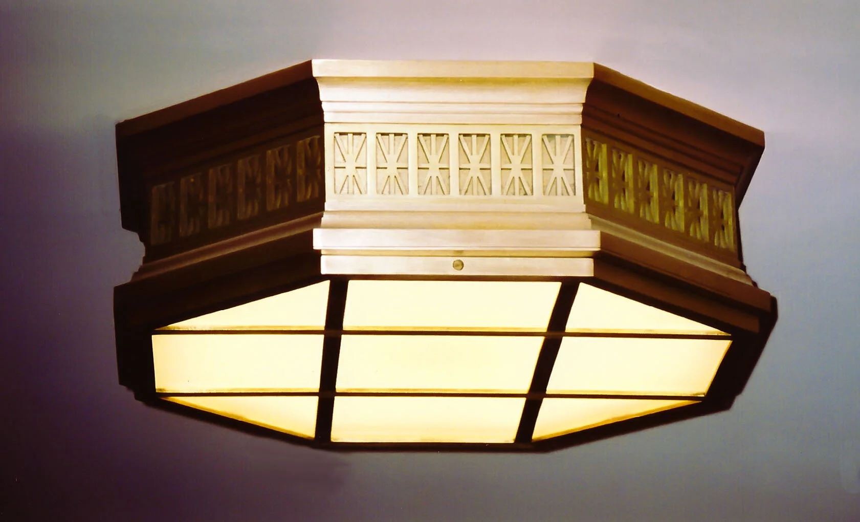 Art deco bronze lamp