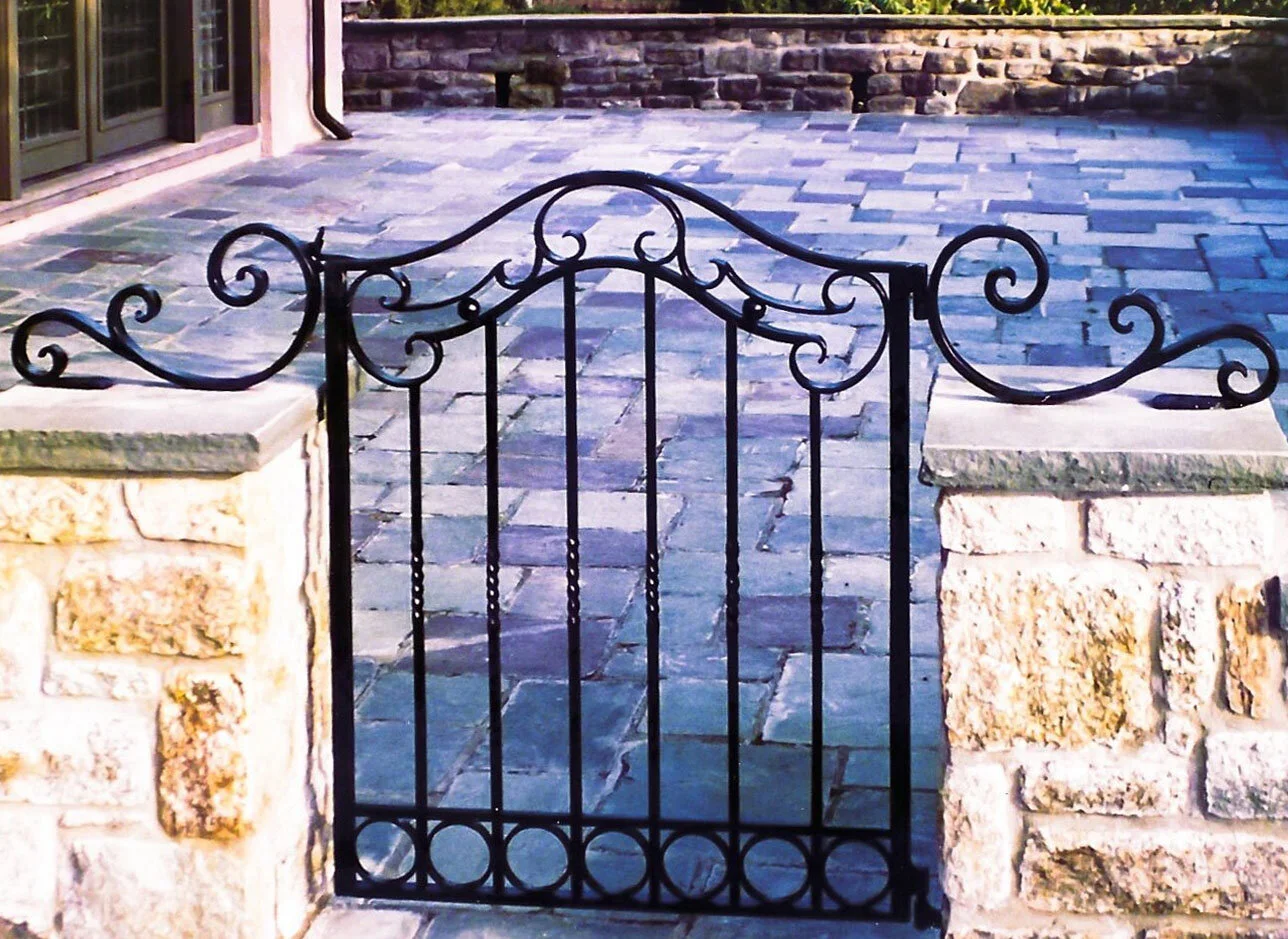 Wrought iron garden gate