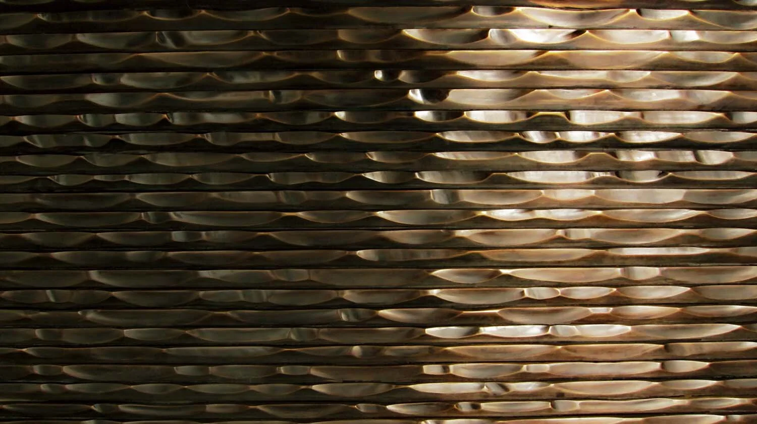 Textured bronze surface