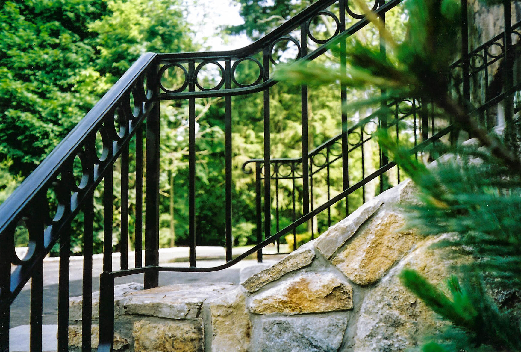 Wrought iron fence