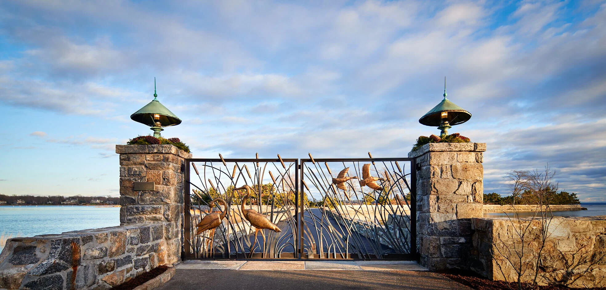 Wrought iron fireplace