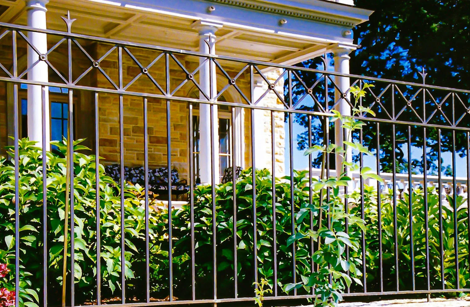 Wrought iron fence