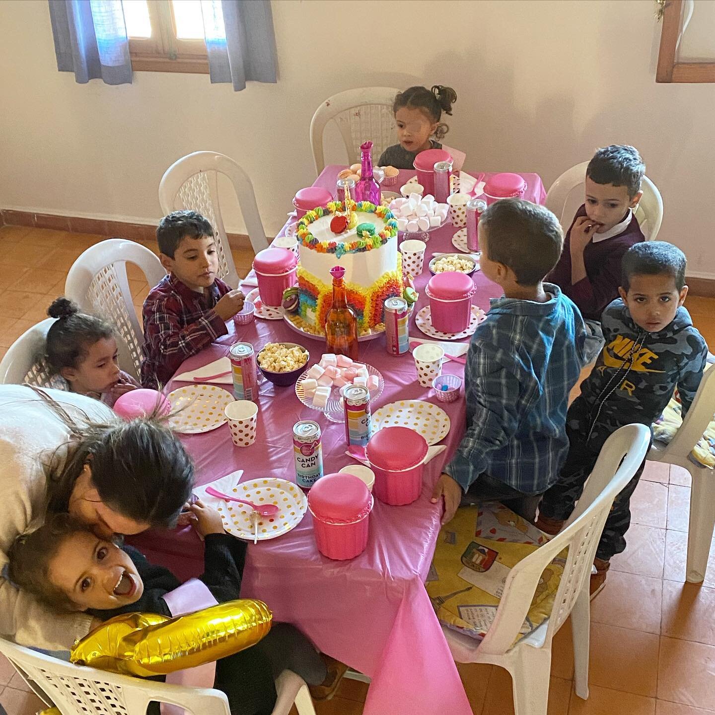 Party time in House 8. We brought a little too much sugar and a little too much fun, but that&rsquo;s how we party in the USA. A special happy birthday to Jinan and Ritaj🎉#happybirthday #girlpower #celebrateverything #collectmomentsnotthings
