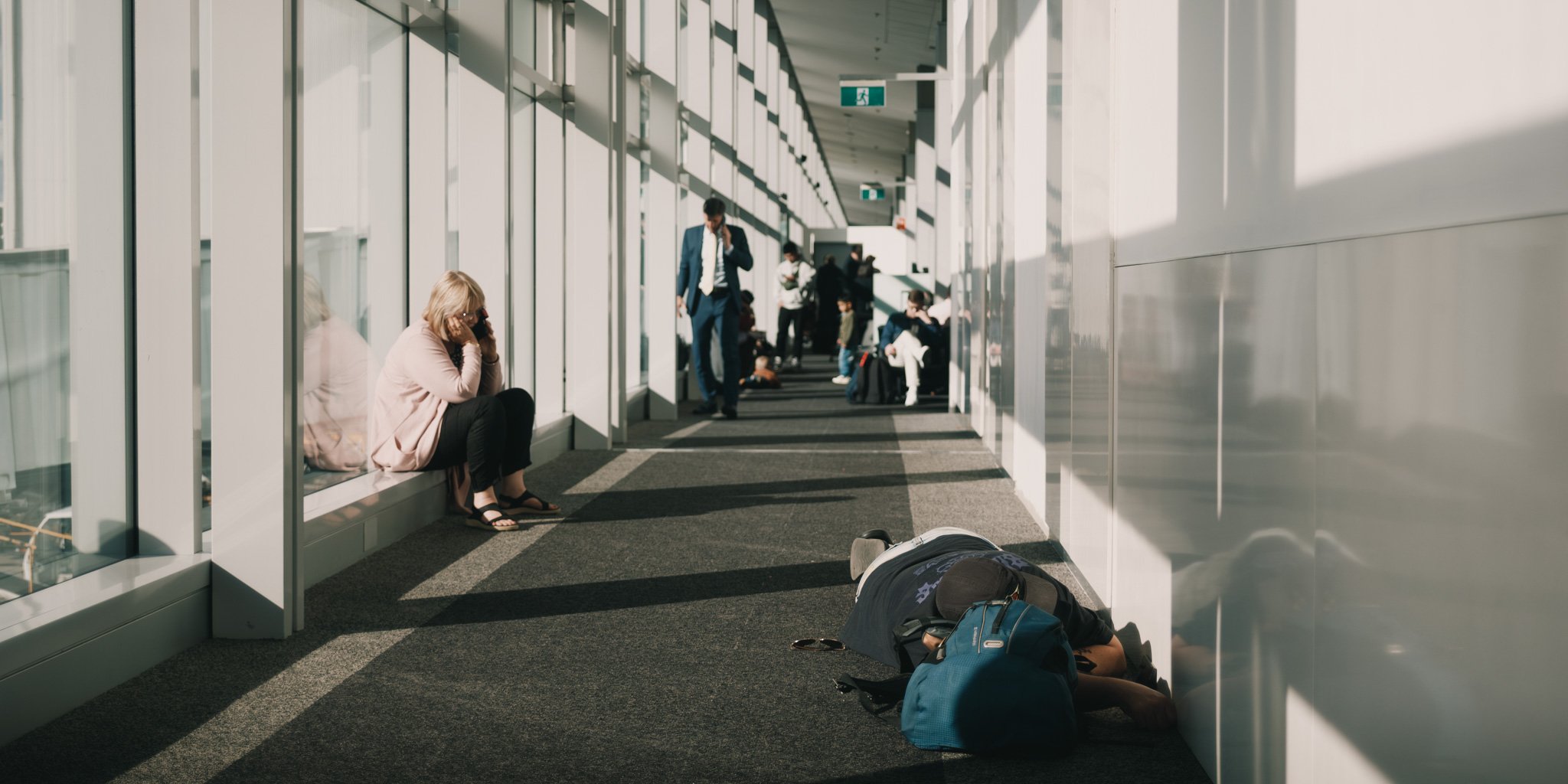 Airports, full of different characters, light and rooms. I could spend all day shooting here.