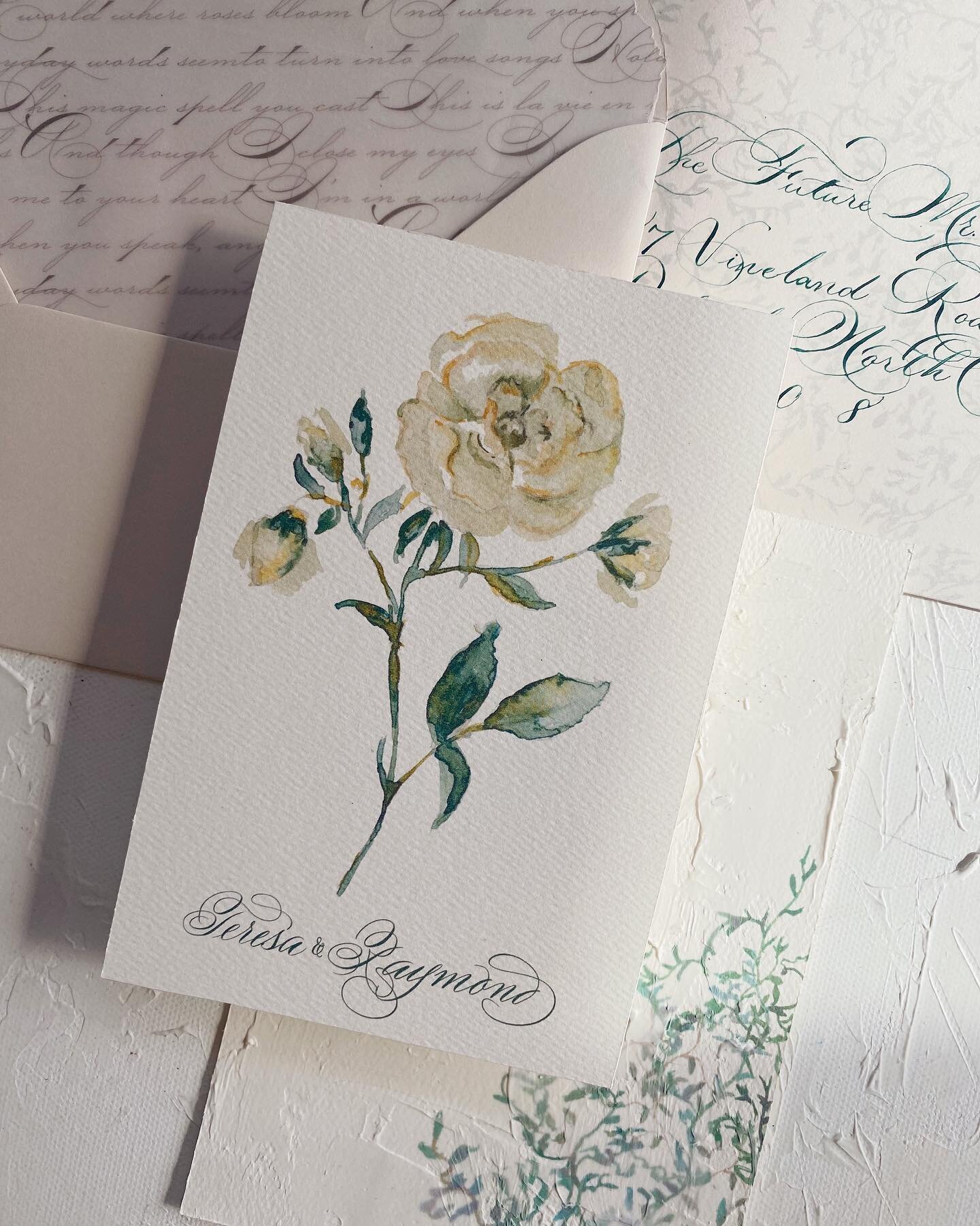 Want to add a fine art feel to your wedding invitations?

Then include fine art! A simple print enclosure of a custom painting to match your suite&rsquo;s aesthetic is a gorgeous and unique way to add a fine art touch. Plus, your guests will feel lik