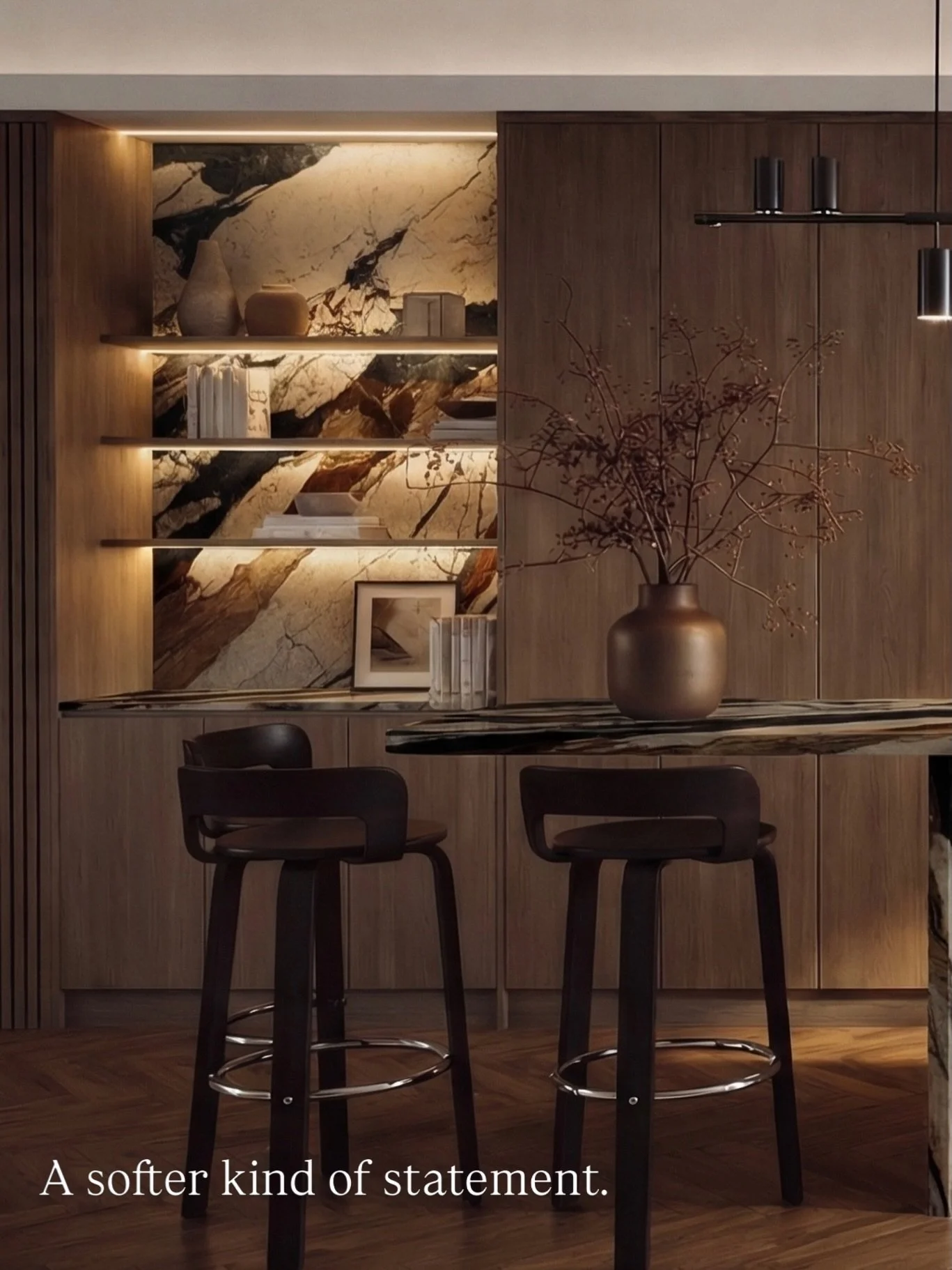 An island with a gentle extension.
More than a counter, it becomes where the room gathers.
.
.
.
#subtlesatostudio #fosubtlesato