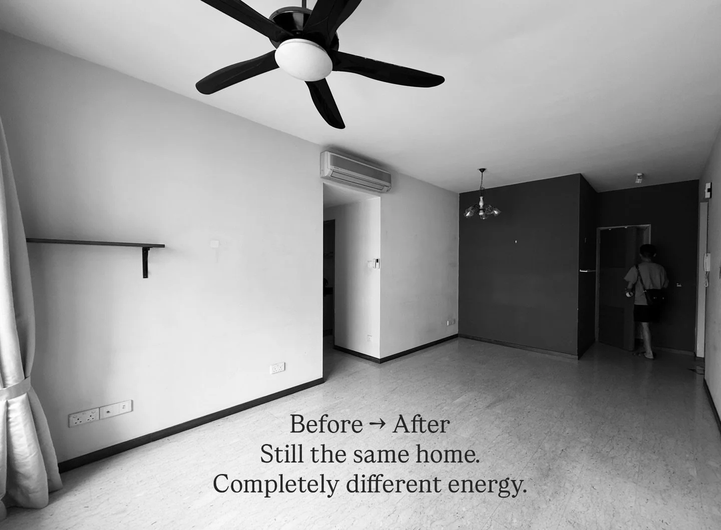 No loud gestures.
Just better proportions, softer light, and materials that breathe..
.
.
.
#SDsubtlesato 
#beforeandafter 
#interiordesign