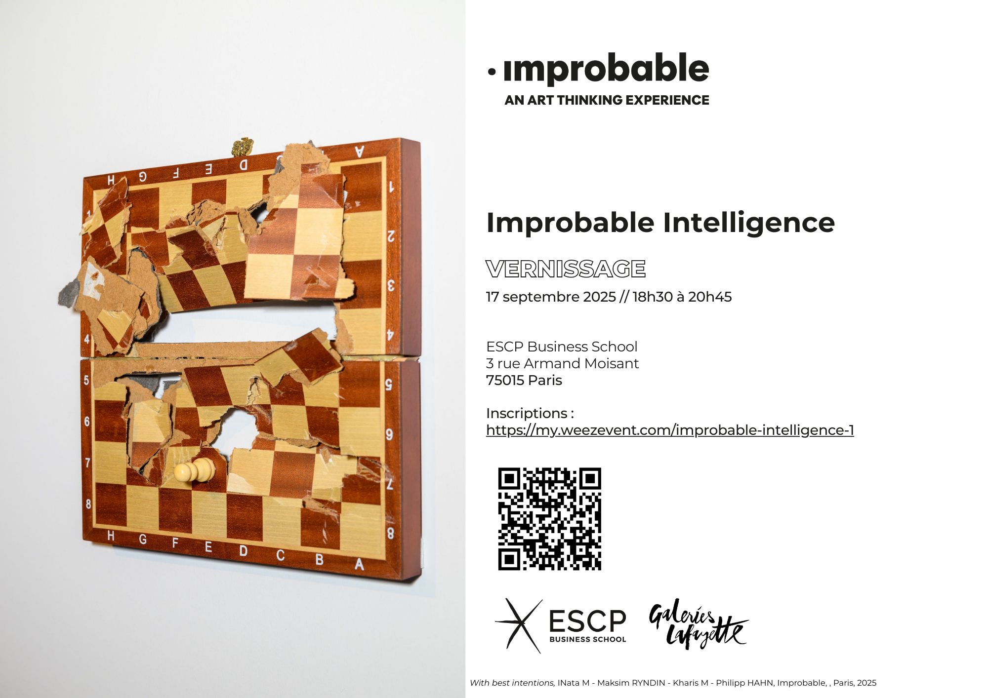 Vernissage Improbable intelligence