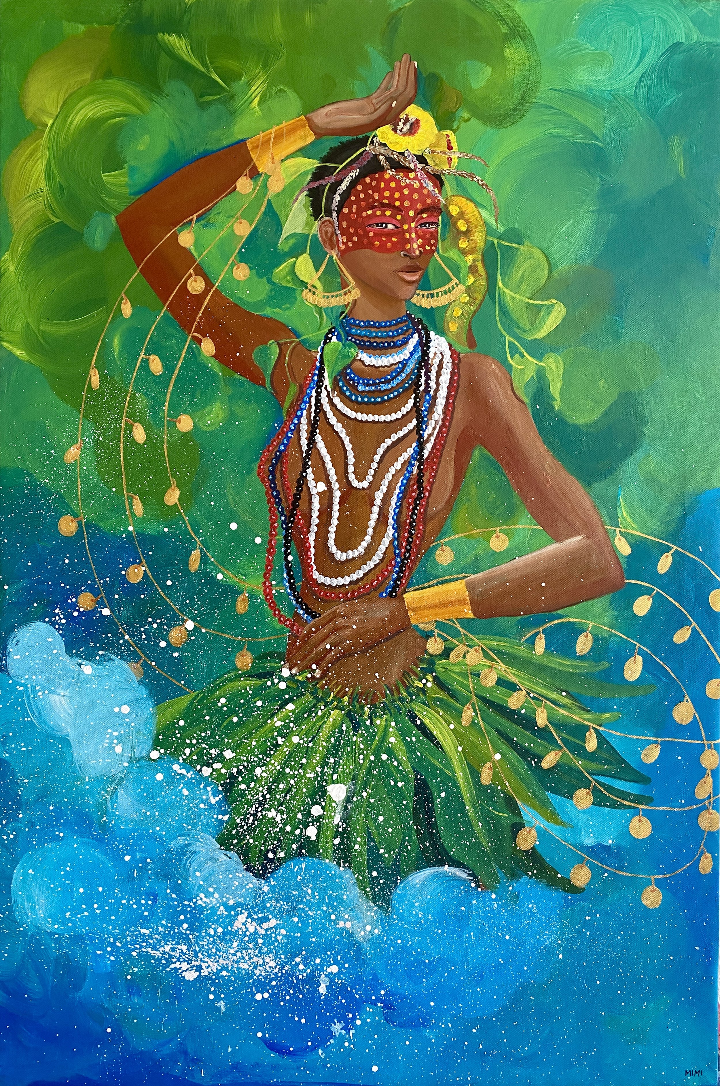 34B MiMi, The Water Drummer