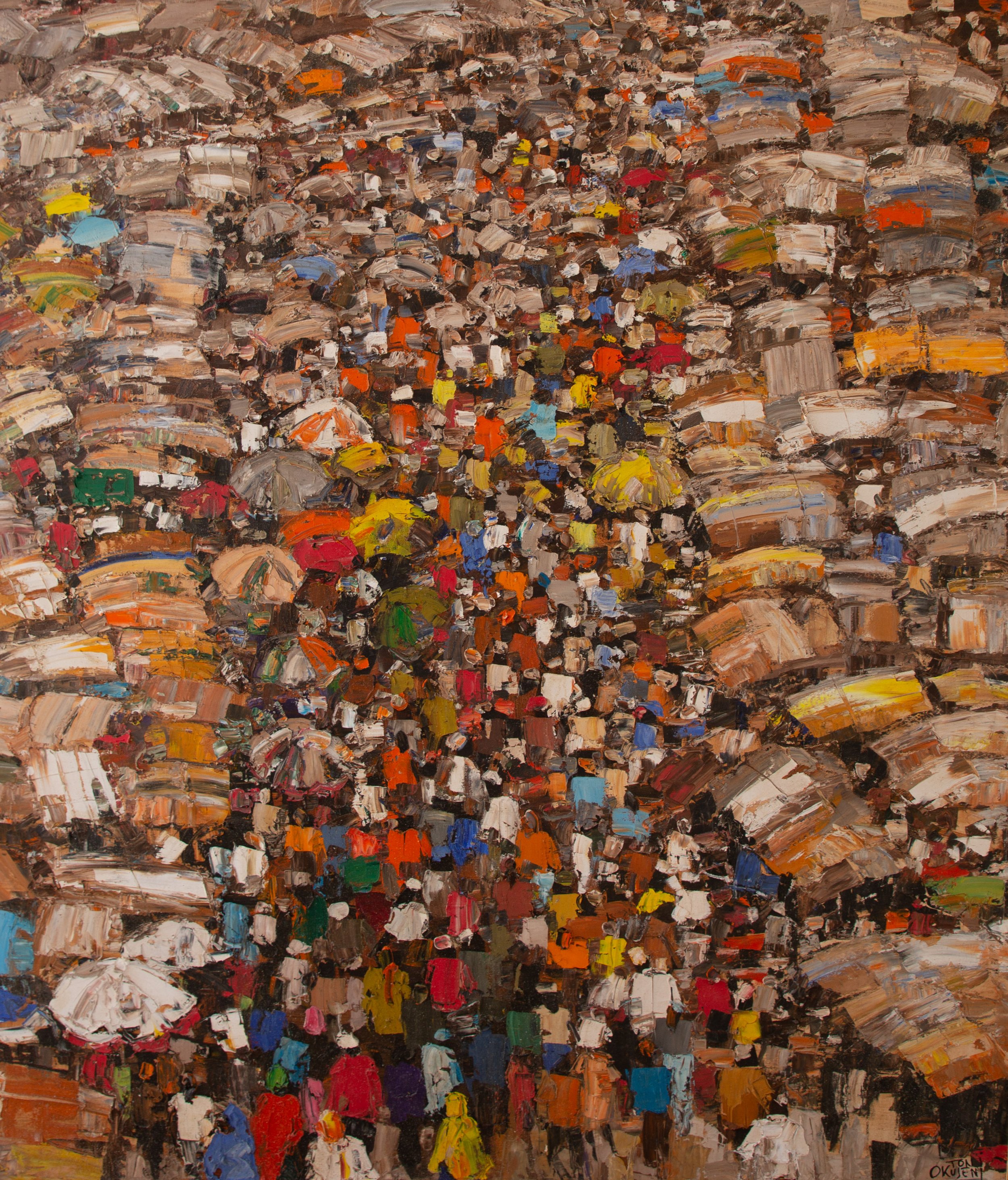 42C Toni Okujeni, Central market aisle