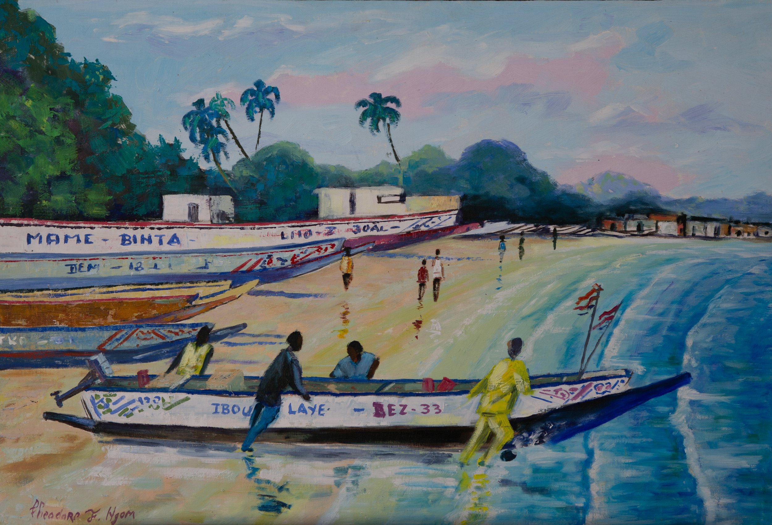 41C Theo Ngom, Embarquement