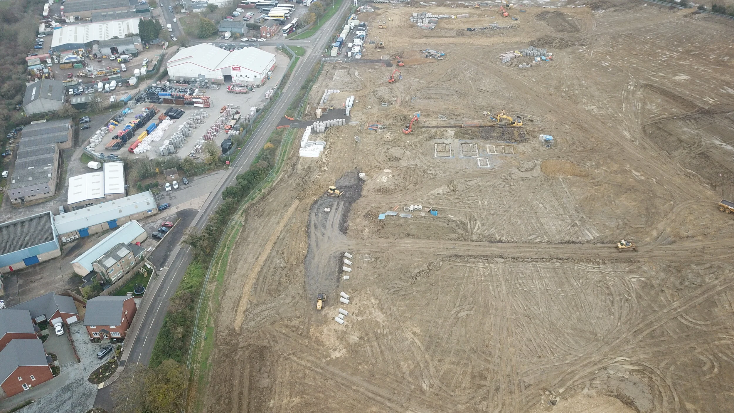 Foul drainage upgrade and connection works on Yardley Road and Aspreys