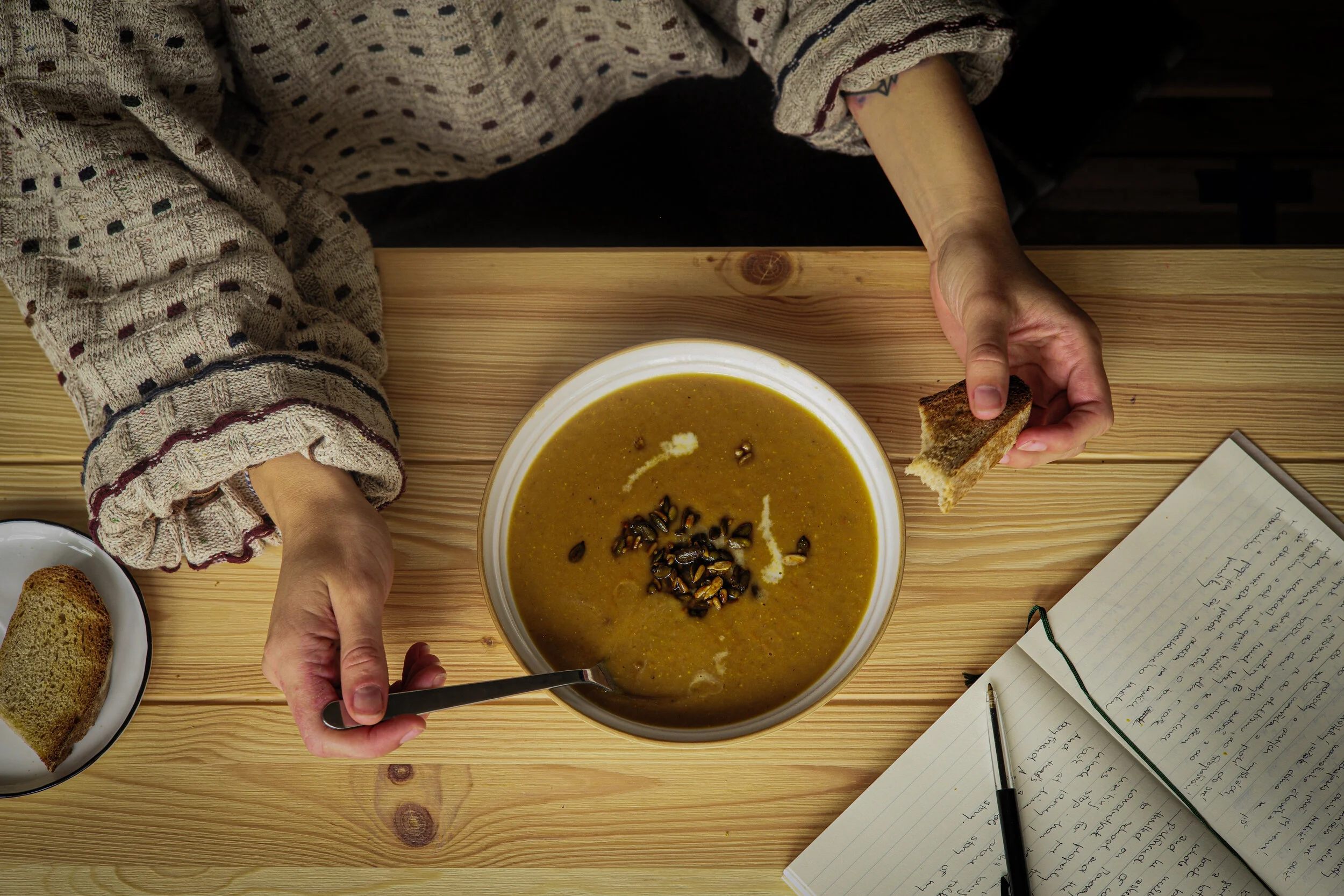 Baked carrot and parsnip Soup