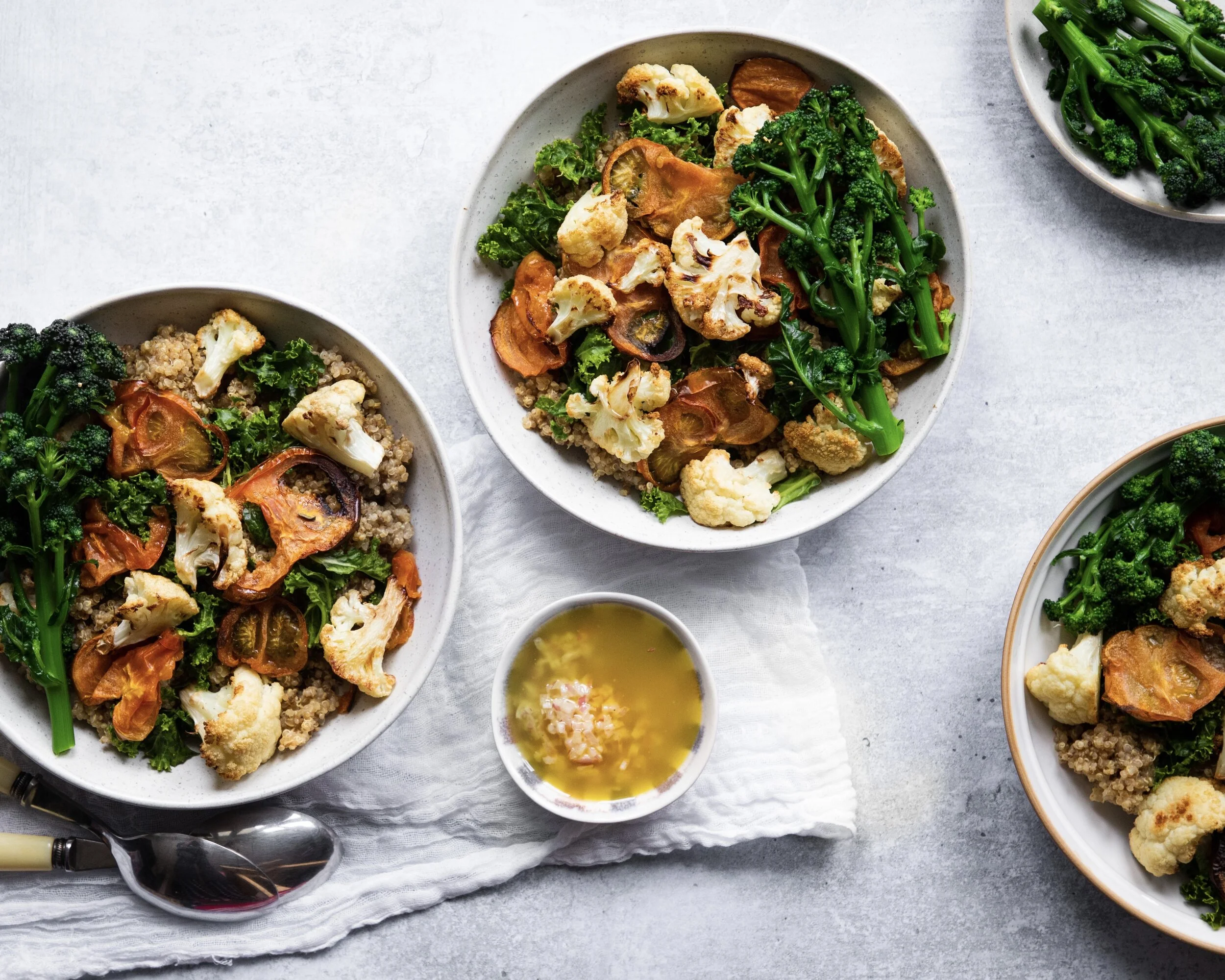 Roasted Cauliflower and broccoli salad