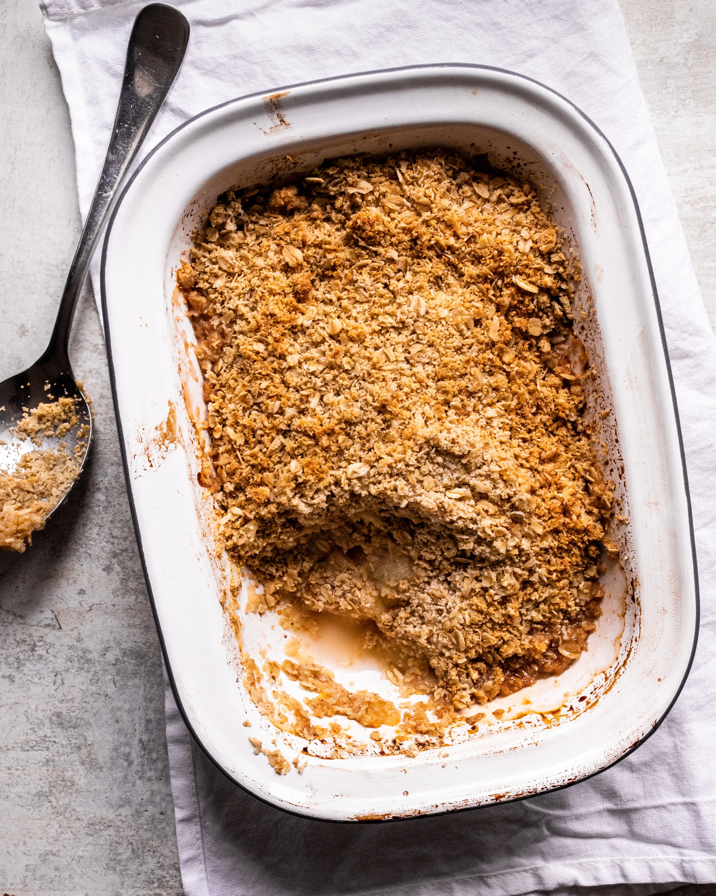 Vegan Rhubarb Crumble (Gluten Free)