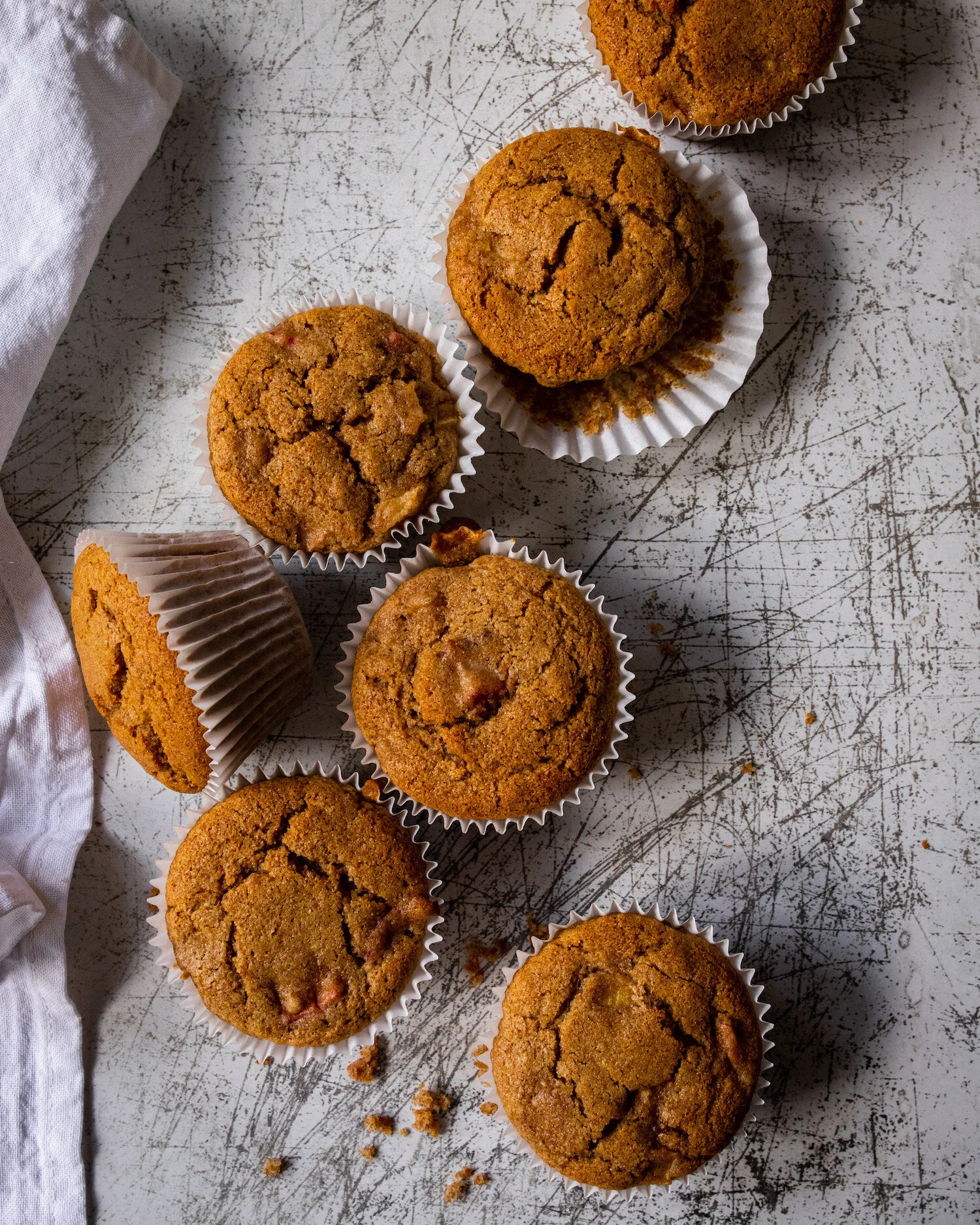 Vegan Rhubarb Muffins
