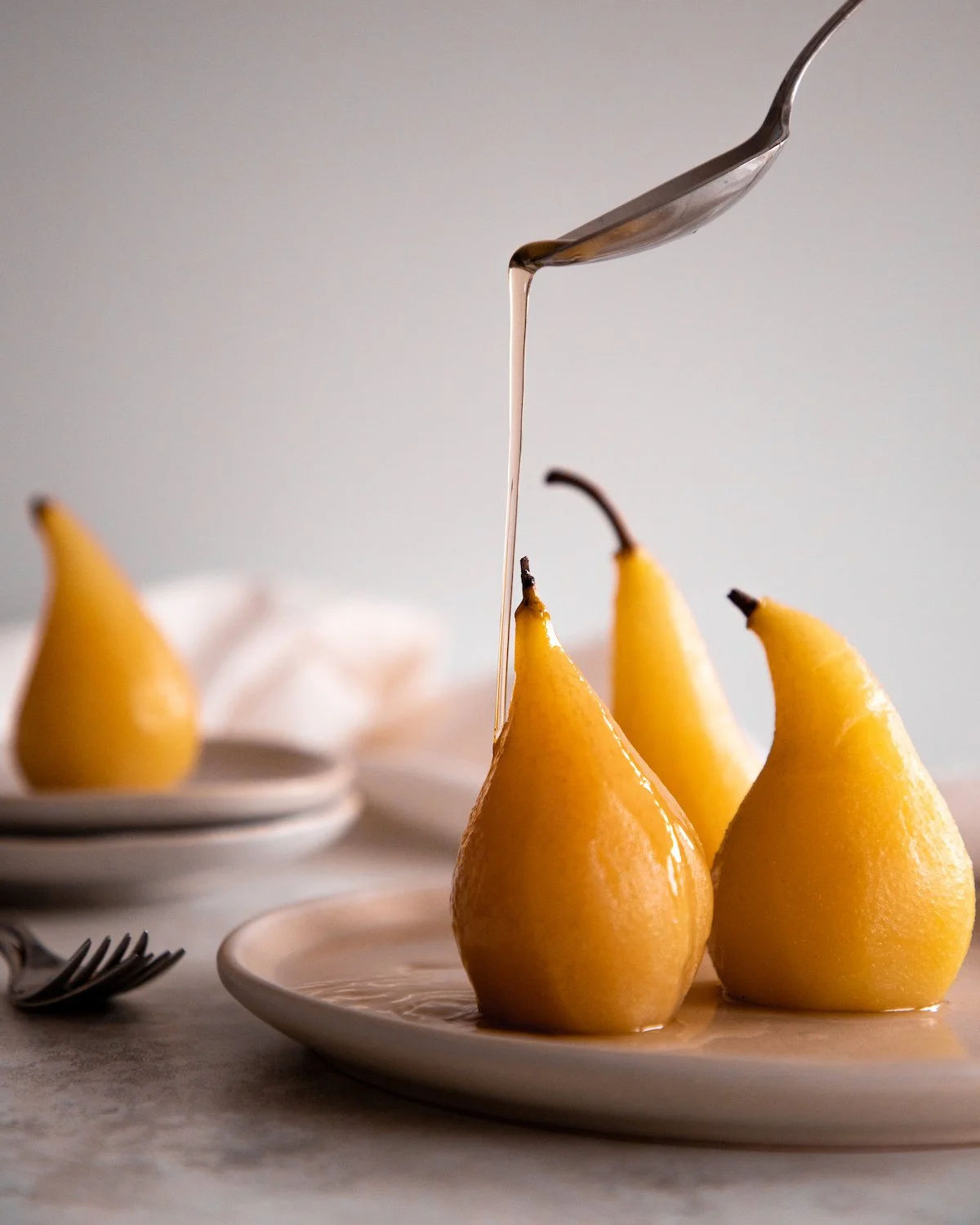 Poached Pears with Cardamom