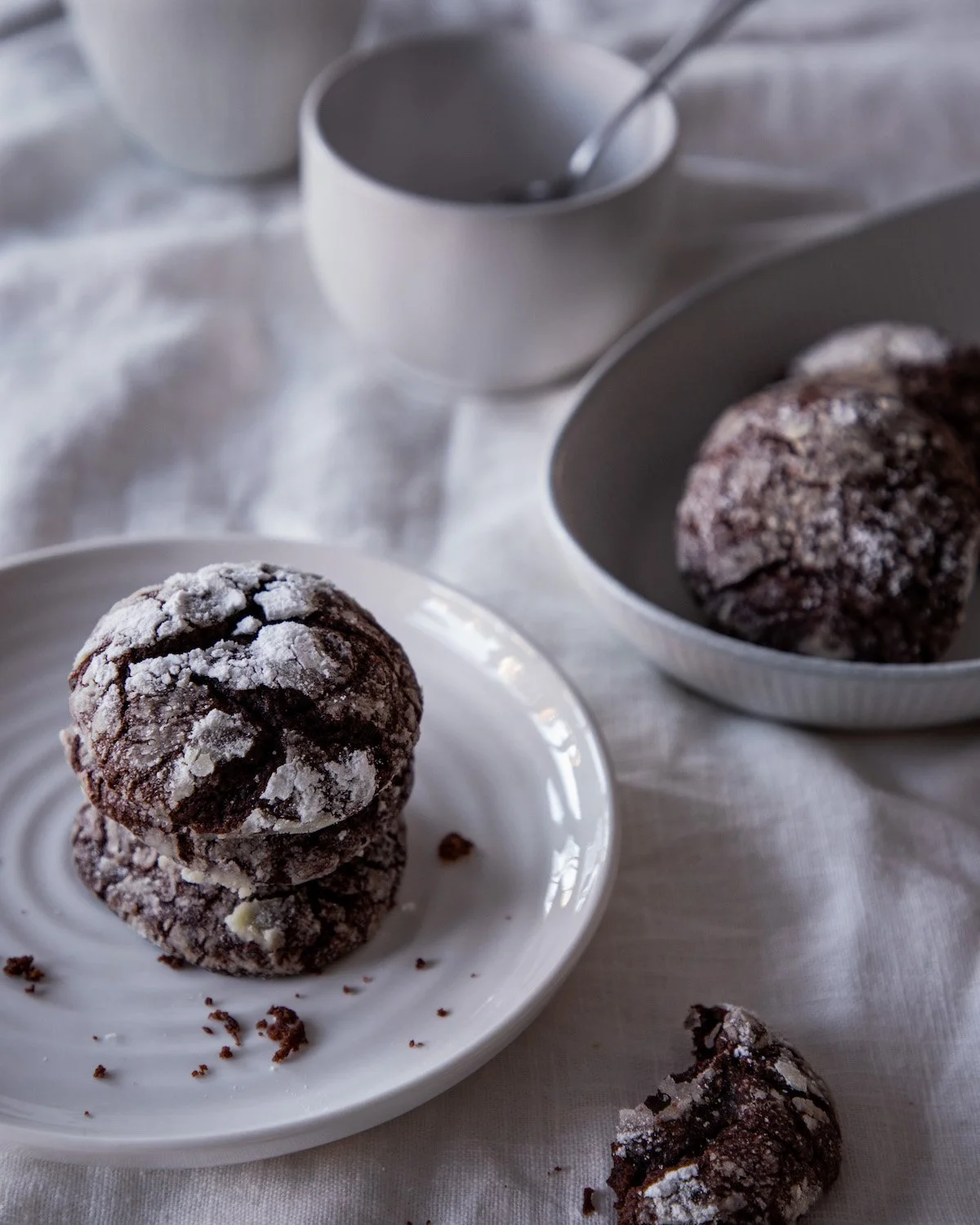 Vegan Crinkle Cookies
