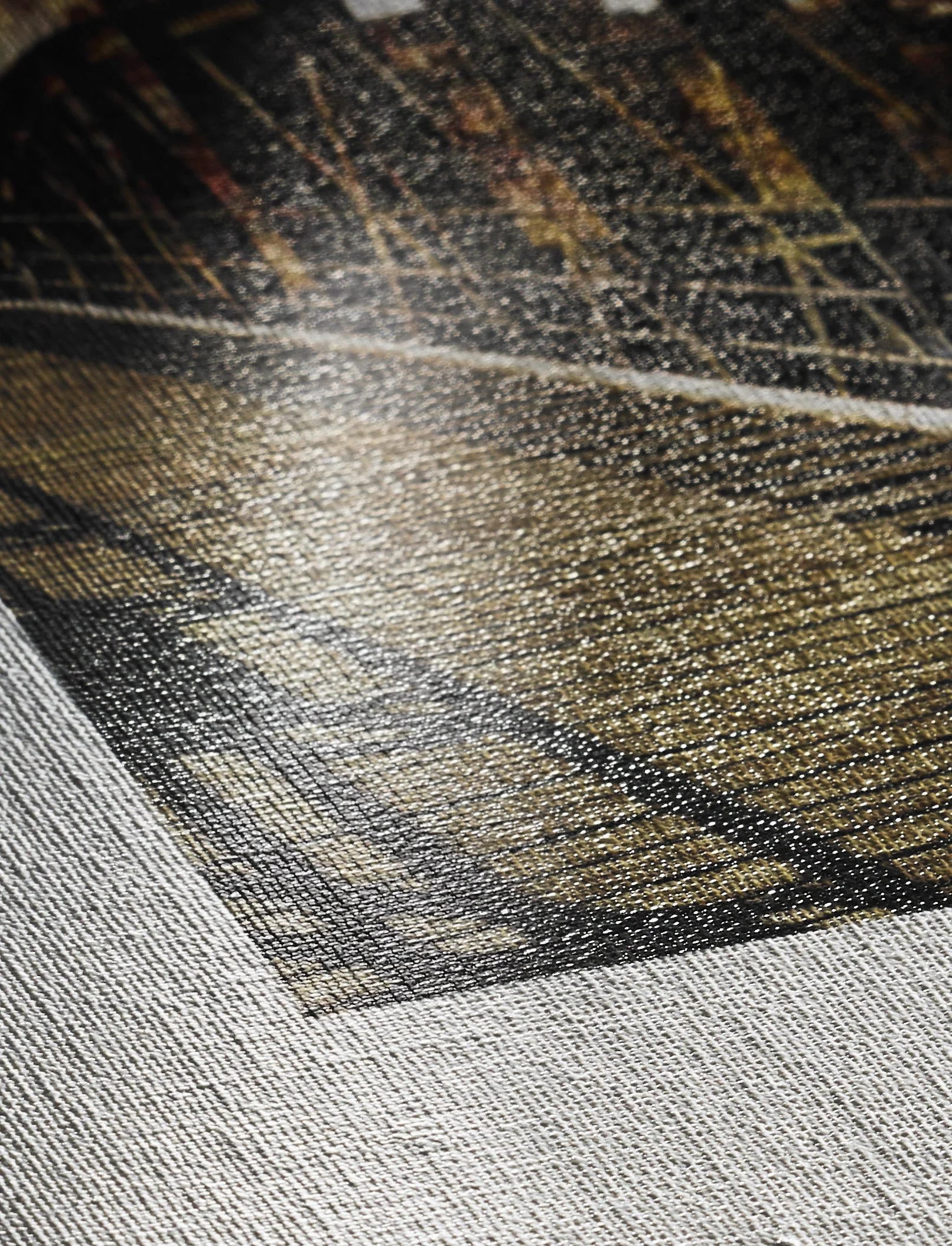 Lähikuva Hahnemühlen Canvas Metallic canvaksesta.