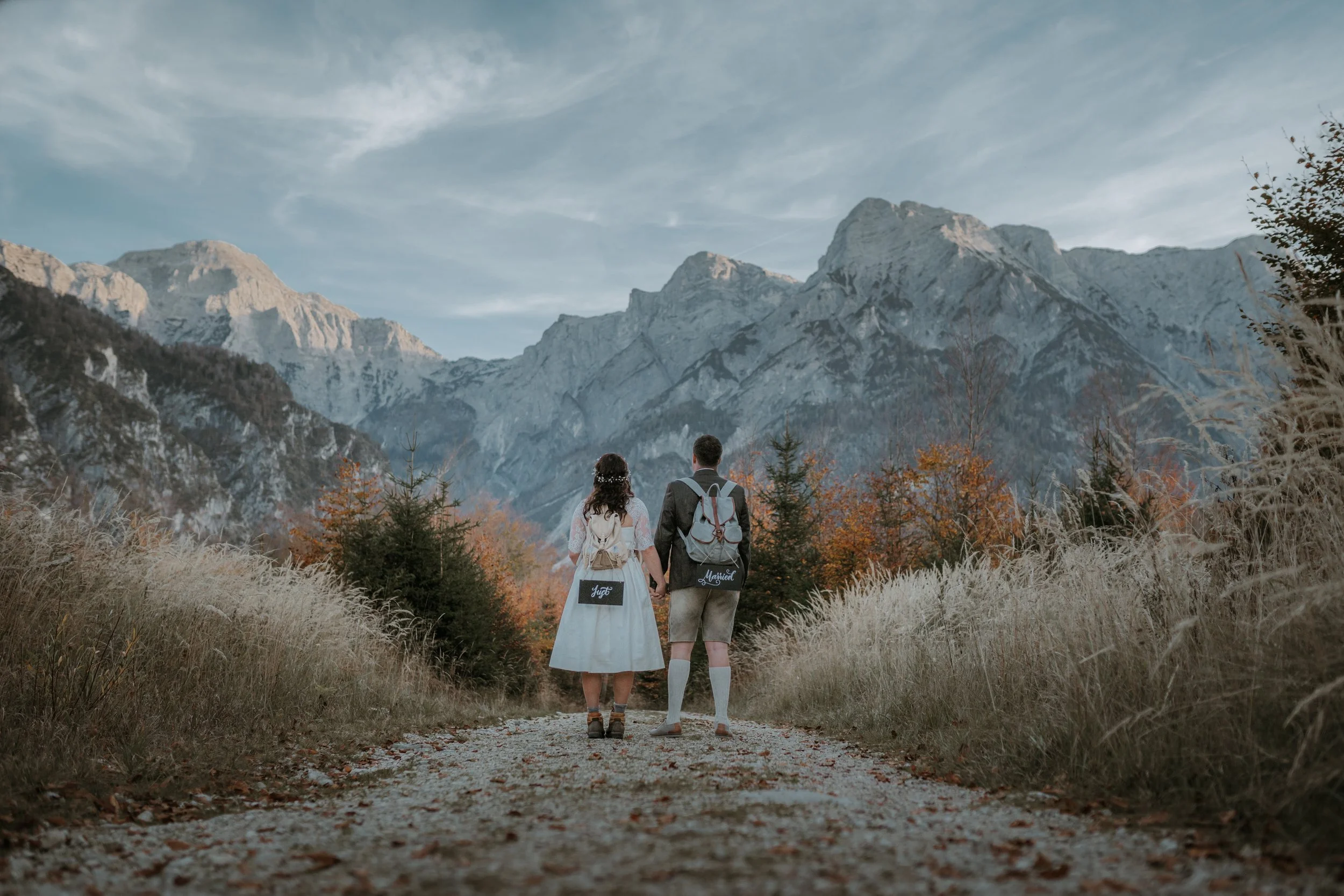 Hochzeitsfotos am Almsee Afterwedding Shooting