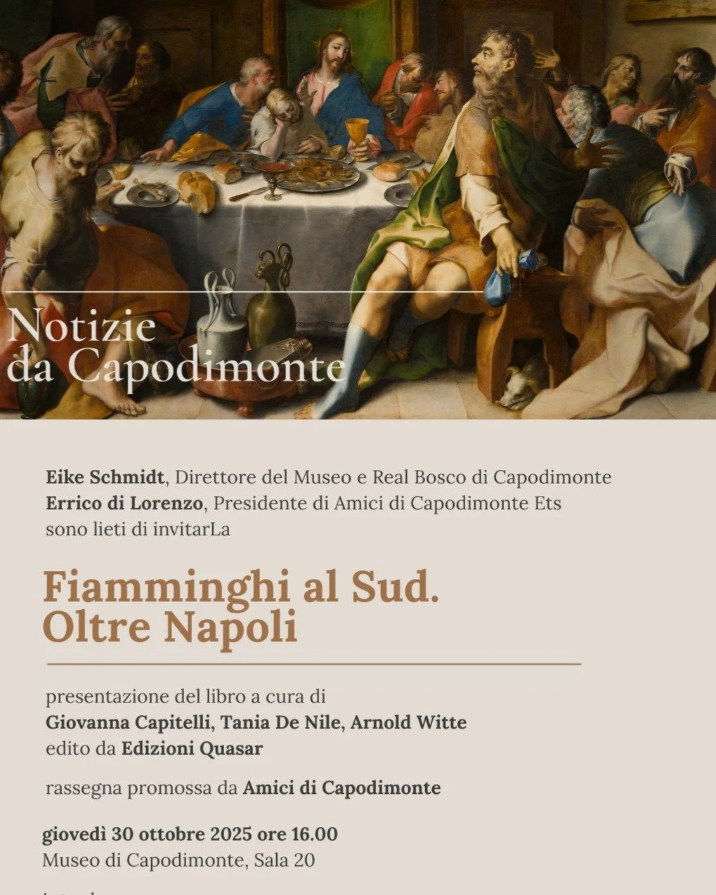 Presentazione del libro "Fiamminghi al Sud. Oltre Napoli"
@museoboscocapodimonte 
#teodoroderrico
#fiamminghi

#ktrestauro
#studiokarintortora
#artrestorer
#restauro
#conservazionebeniculturali
#fineartrestoration
#artrestoration
#paintingr