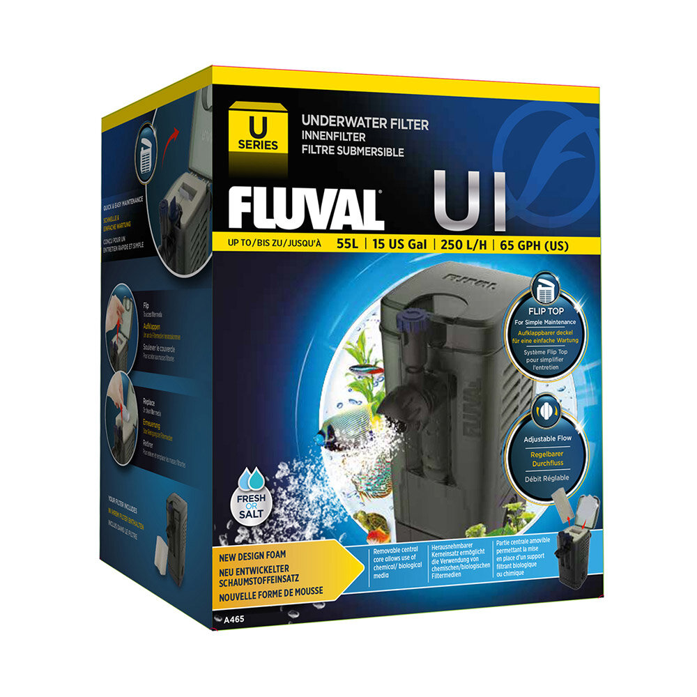 Fluval U1 Internal Filter for fish tanks up to 55 litres — Clarity