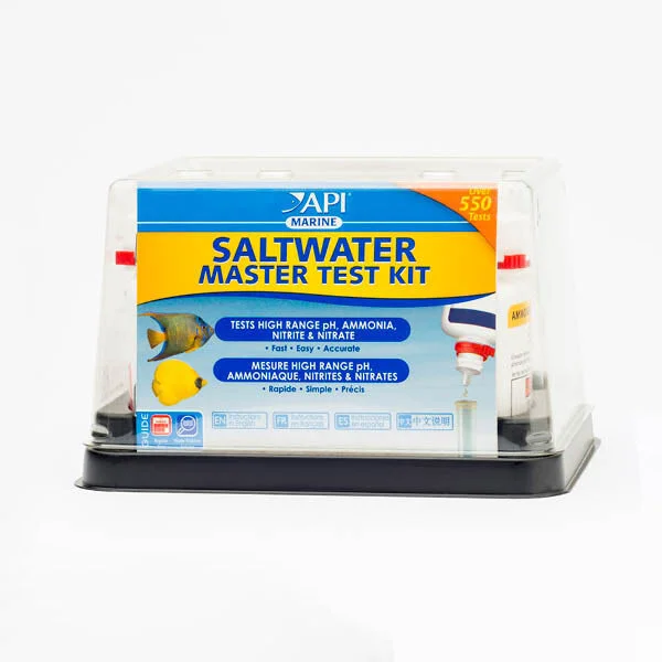 API Saltwater Master Test Kit, High Range pH, Ammonia, Nitrite, Nitrate. — Clarity Aquatics