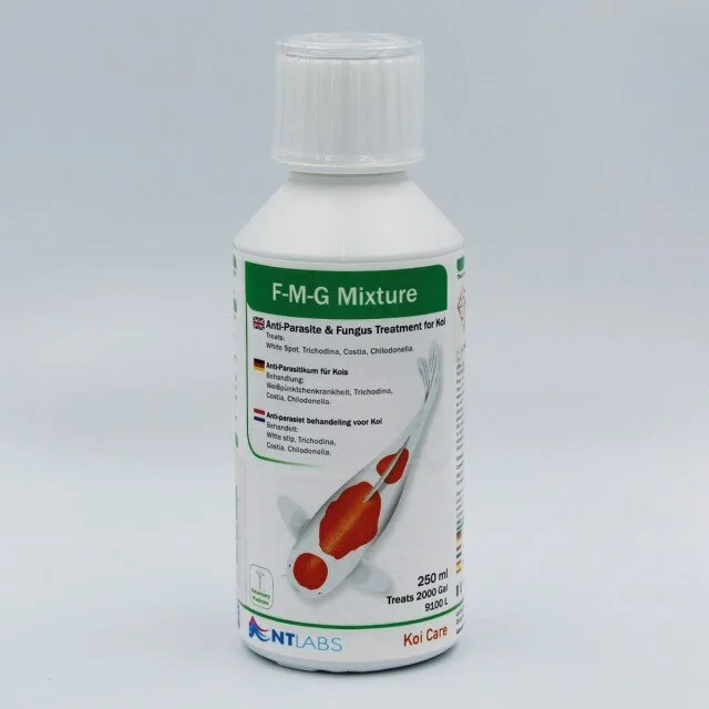 FMG fungus and parasite treatment for koi and goldfish — Clarity