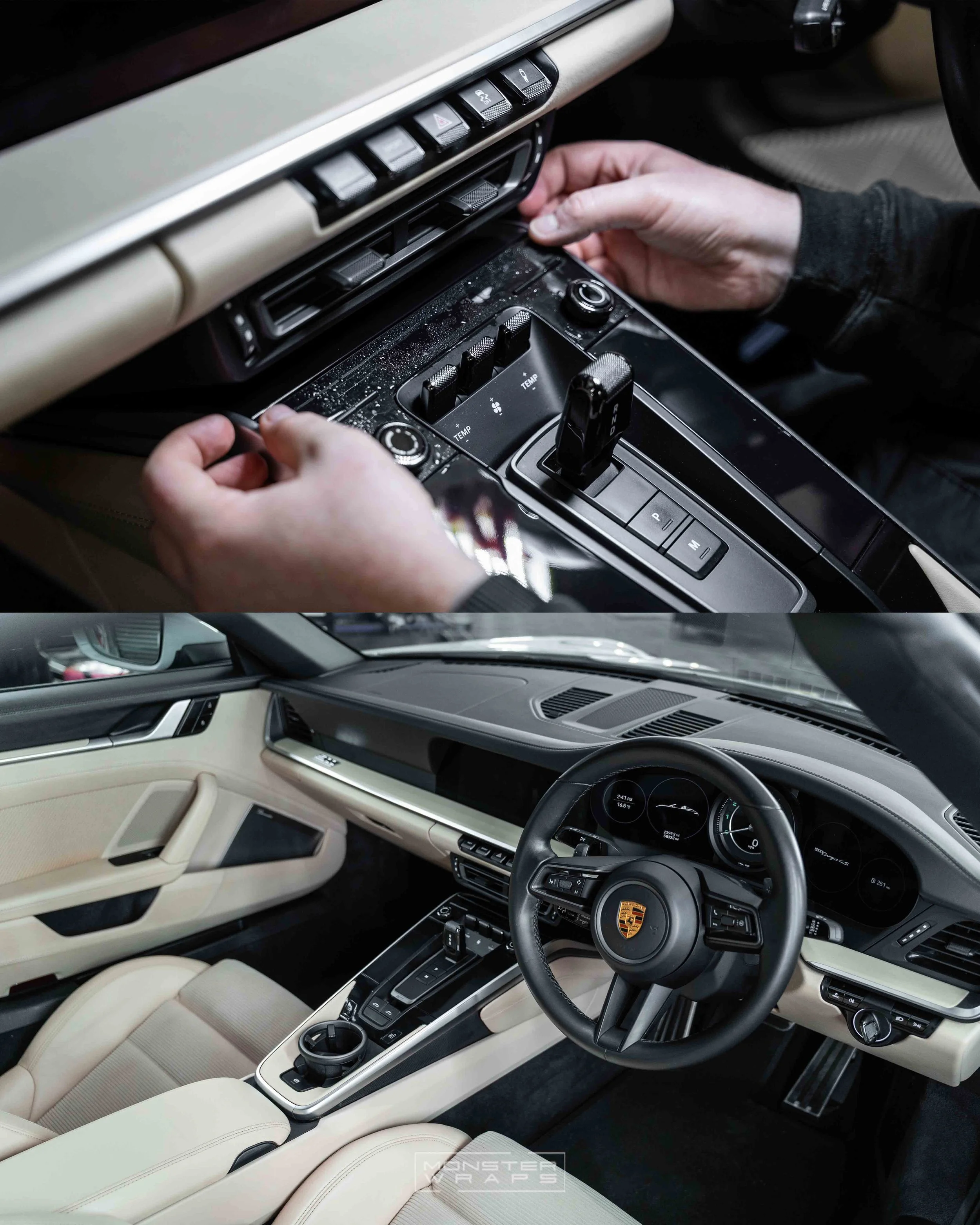 Porsche 992 911 Targa 4 S bonnet front bumper rear quarter splash guards headlight PPF Paint Protection Film