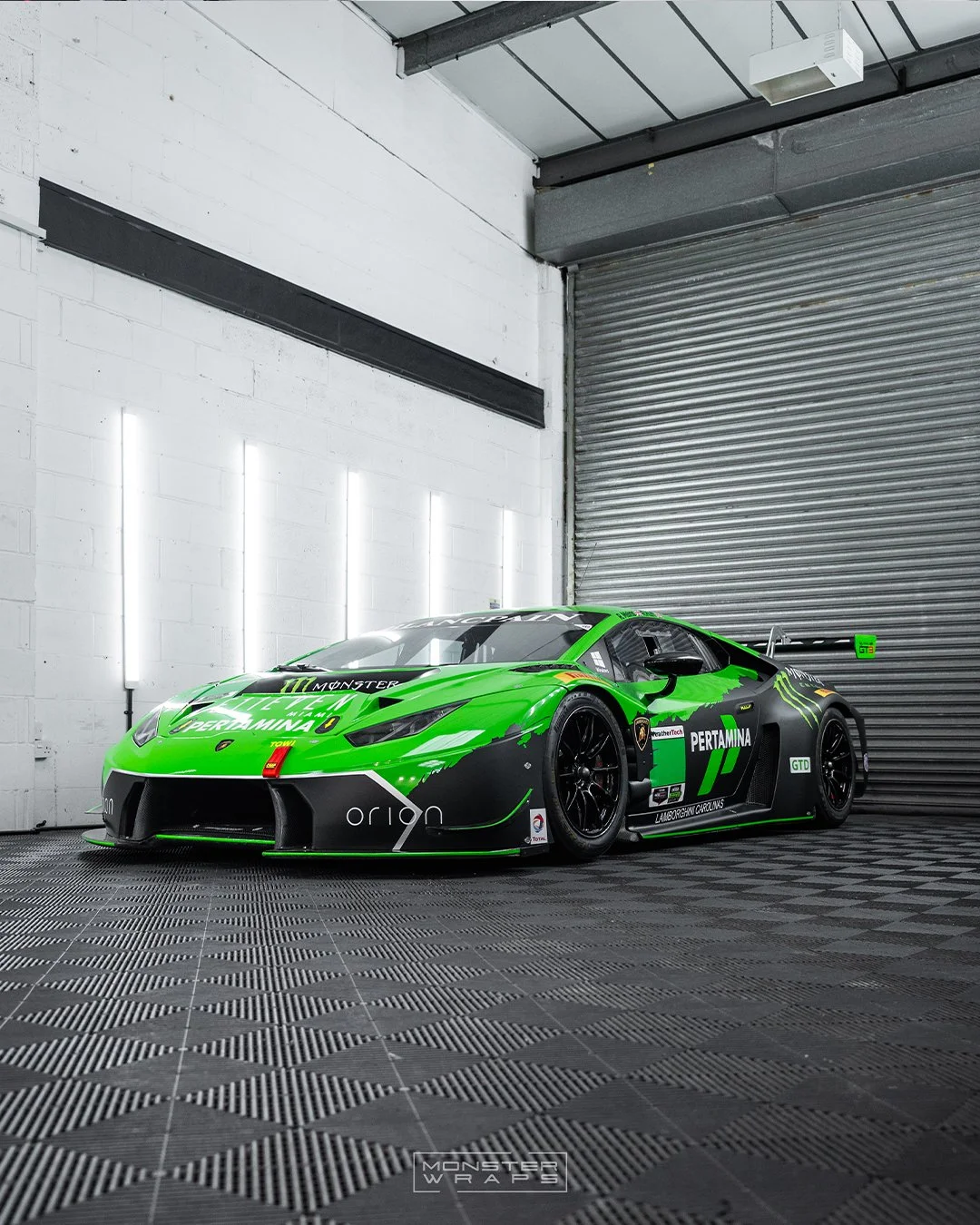 Lamborghini Huracan GT3 Pertamina racing livery wrap design