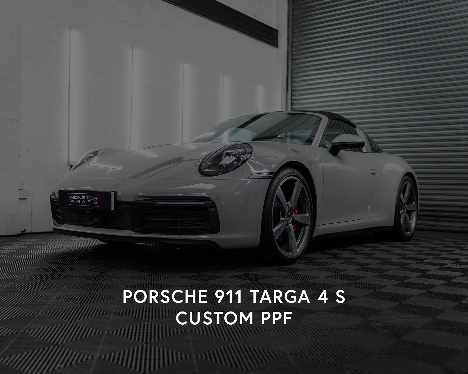 Porsche 992 911 Targa 4 S custom front-end bonnet front bumper gloss paint protection film PPF