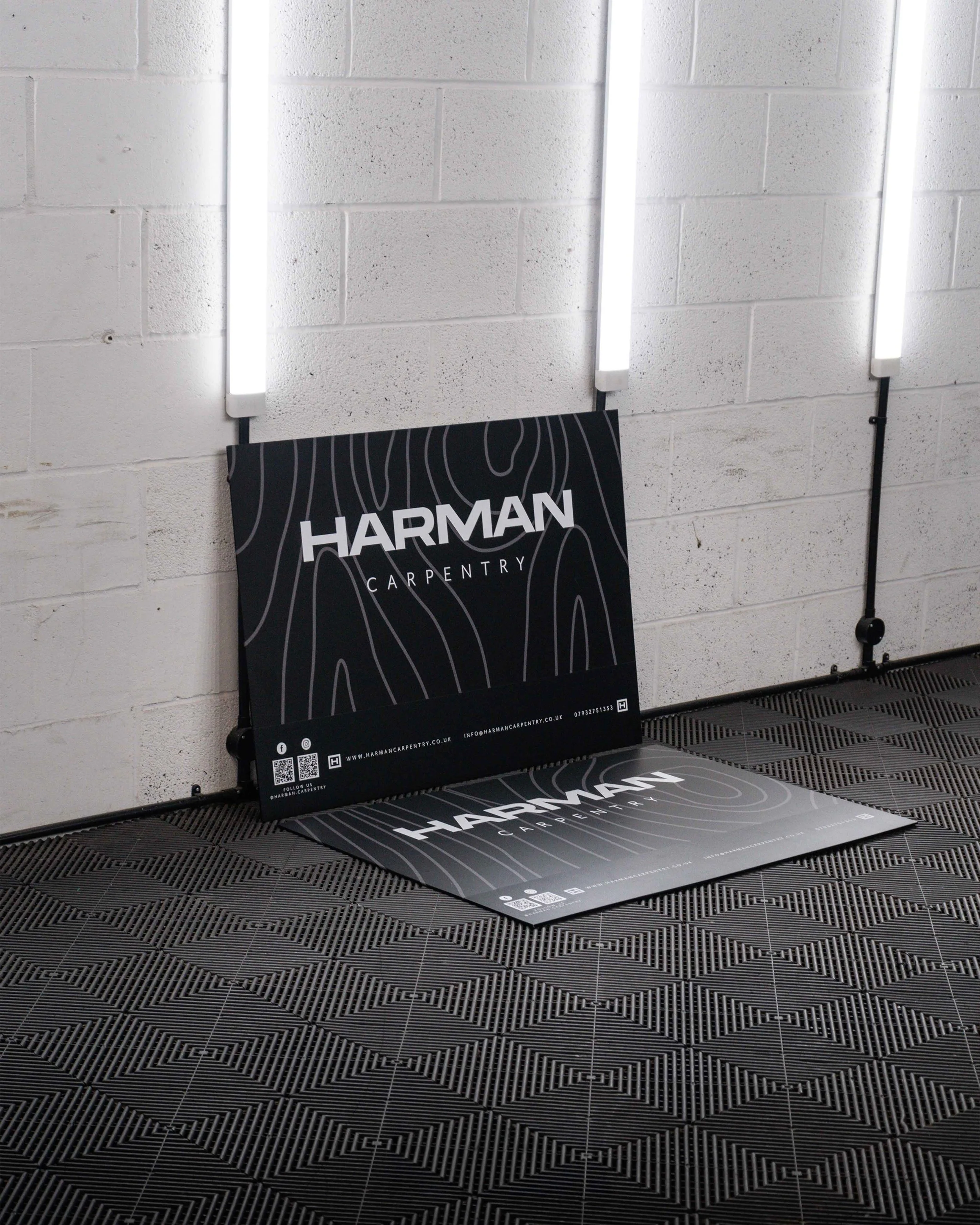 Matte printed infill wrap with branded graphics, all completed for @harman.carpentry 🪚🙌