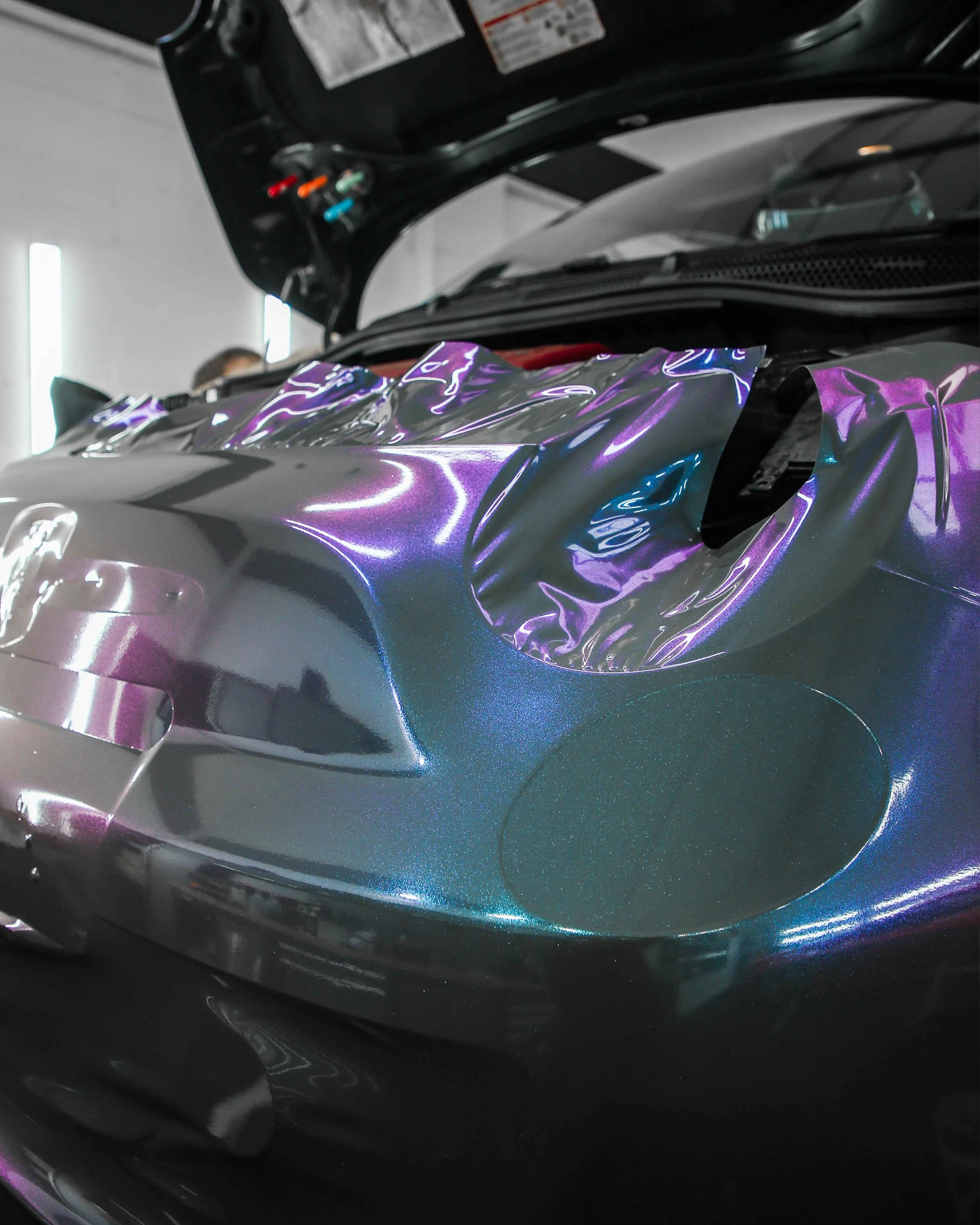 Abarth 595 full wrap in Gloss Flip Chameleon Gloss