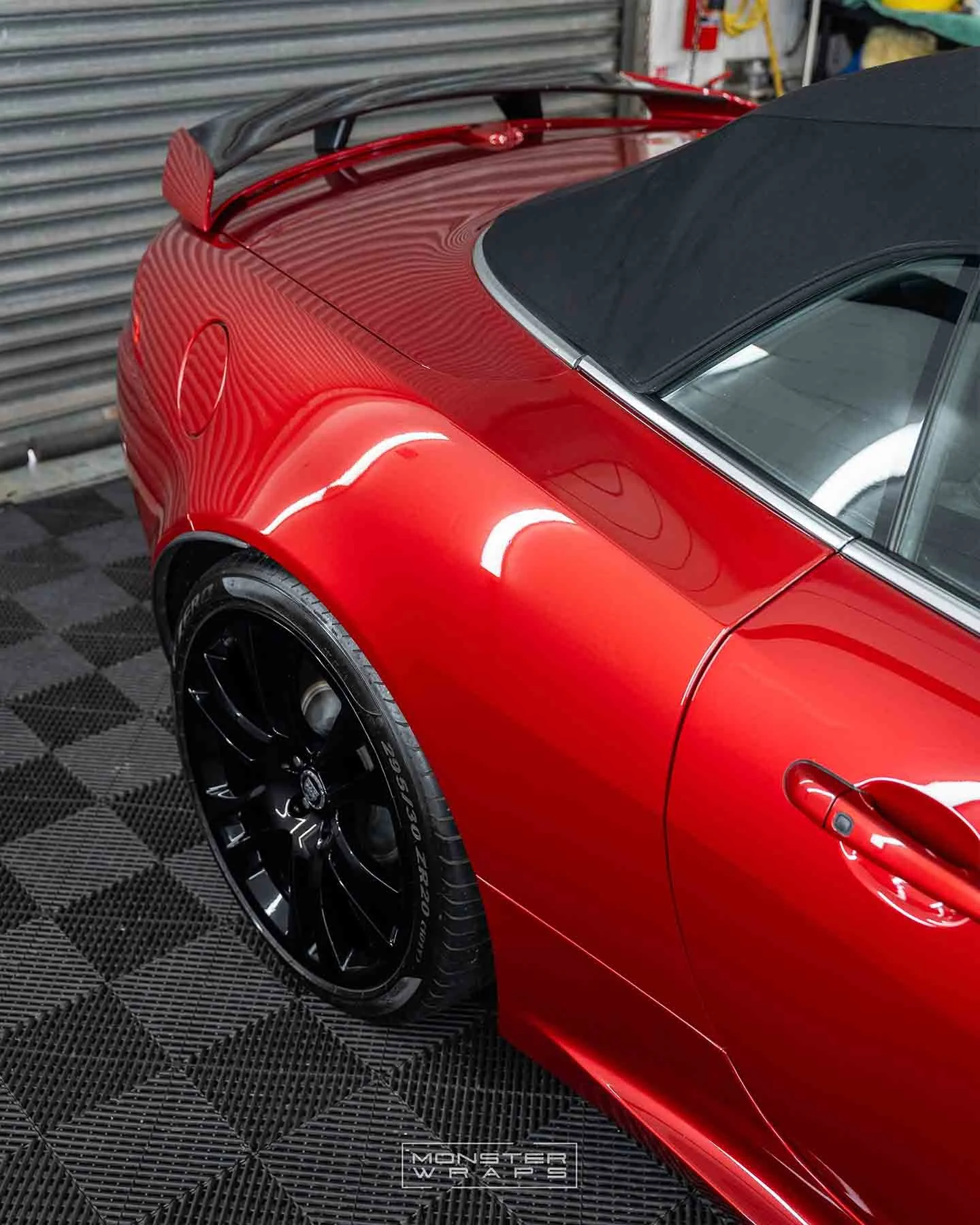 Jaguar XK-RS - Full Body PPF, Powder-coated Gloss Black Wheels, Candy Red Painted Calipers + Ceramic Coating - 5.jpg