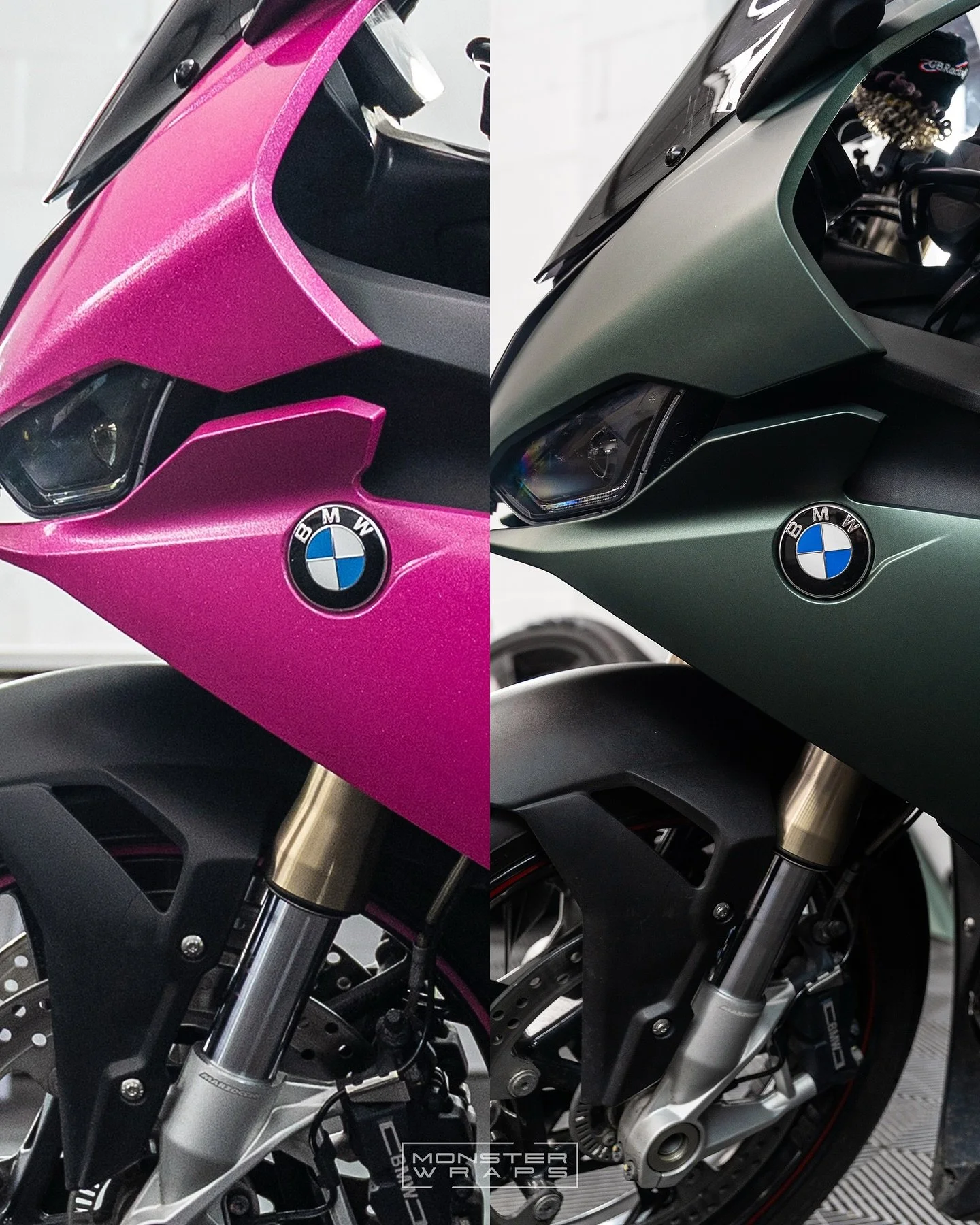 From bold to beautiful 💖➡️💚 Back in August we gave @r1liz BMW S1000RR bike a FRESH new colour change wrap! 😮&zwj;💨👌 and it turned out beautifully! ✨🌲 Wrapped with @3mfilmsuk 2080 Matte Pine Green 

-
Get in touch today to learn more about the e