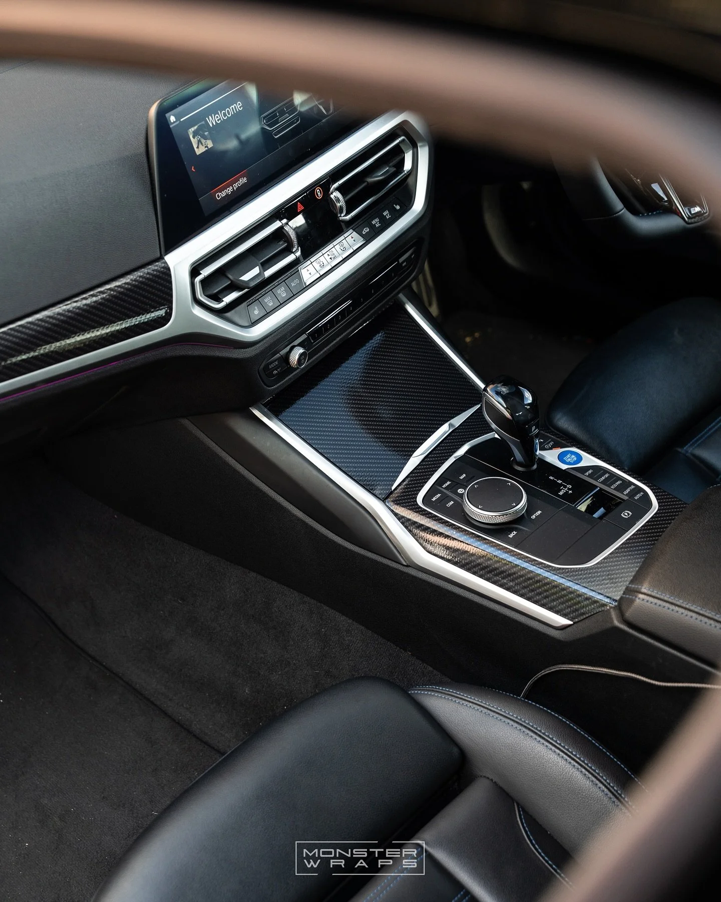 Our 3M printed Carbon Fibre wrap doing wonders in this G80 BMW interior! ⛓️🤌 You can purchase this film direct from our shop @wrapshop_uk 🚀 

-
Get in touch today to learn more about the endless amount of options which we can achieve for your pride