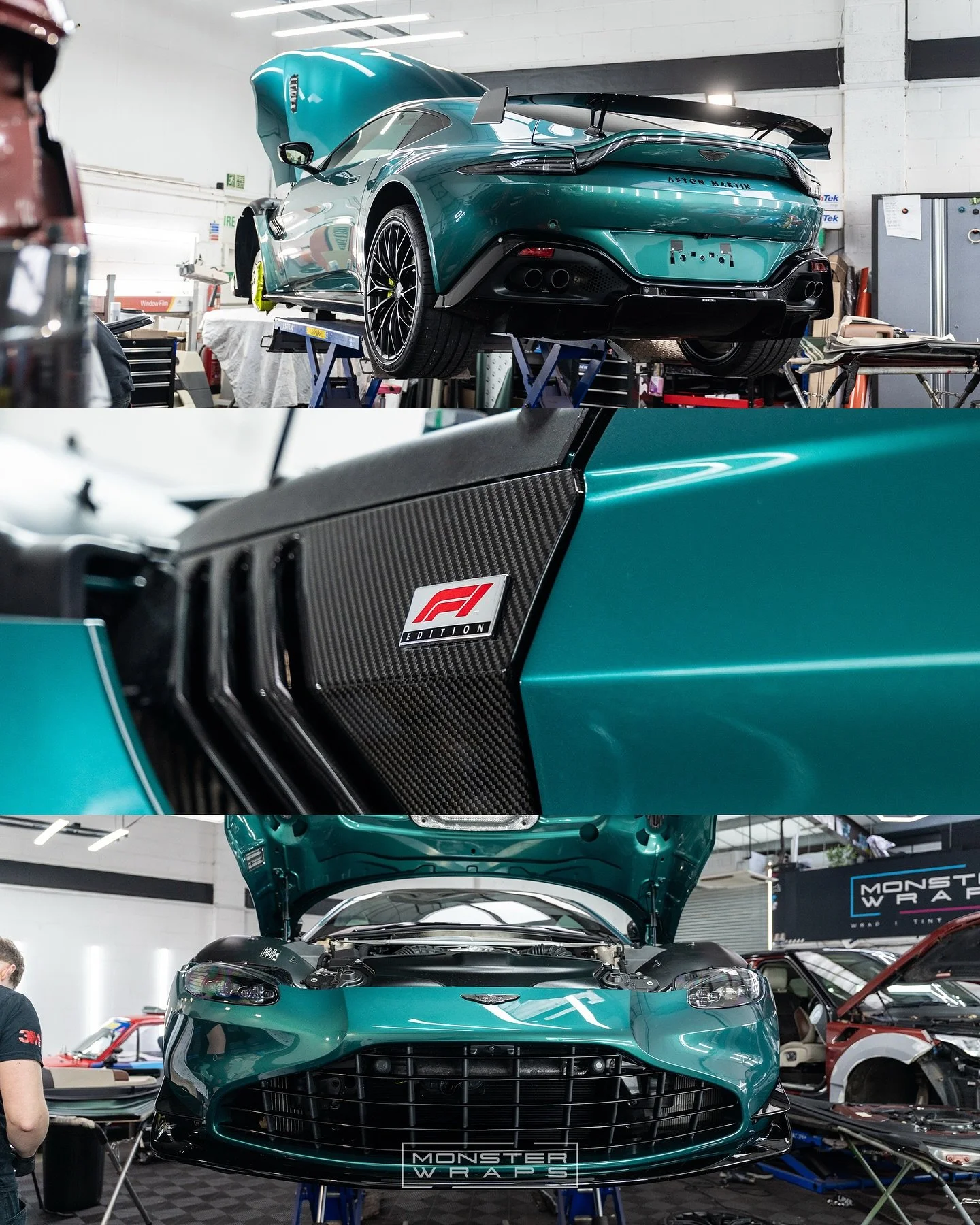 𝗢𝘂𝗿 𝗻𝗲𝘅𝘁 𝗽𝗿𝗼𝗷𝗲𝗰𝘁 𝗵𝗮𝘀 𝗮𝗿𝗿𝗶𝘃𝗲𝗱! 🤯😱 and it&rsquo;s in for a colour change&hellip; 👀 Any guesses on what colour we are wrapping it? 🧐😏 #astonmartinf1edition 

Hint* it&rsquo;s a colour we do a lot&hellip; 
🤫

-
Get in touch 