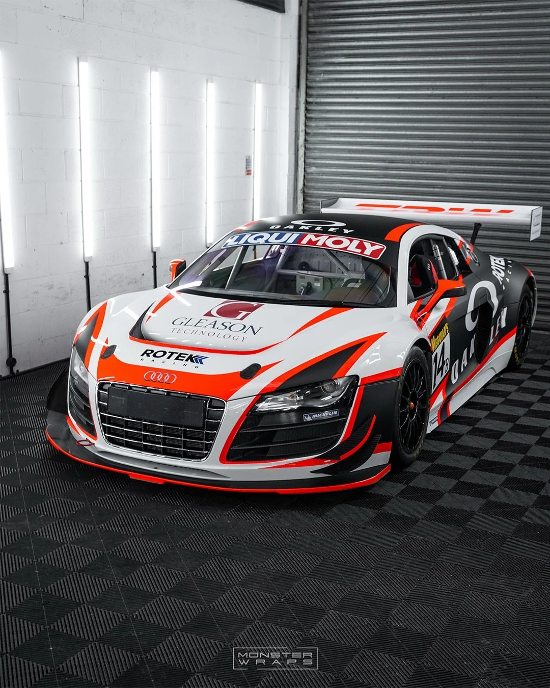 We think this one tops the charts when it comes to our race-car projects! 🤯😮&zwj;💨❤️🤍⚫️ This is the the 5th Audi R8 LMS GT3 to come through our doors, and to leave looking absolutely wild! 👊 #audir8lms

#vinylgraphics #monsterwraps