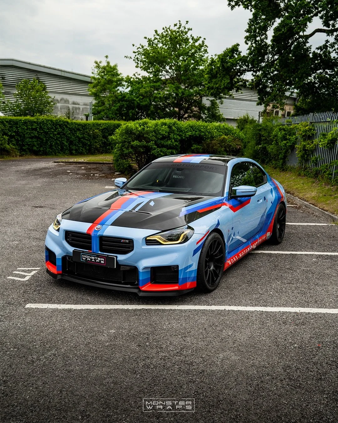 The track built BMW M2 G87 in all its glory! 🩵💙❤️ Not only has it been transformed into an absolute weapon by the guys at @worx_motorsport but it now&rsquo;s features a custom designed printed livery 💪😮&zwj;💨 This thing is going to be insane on 