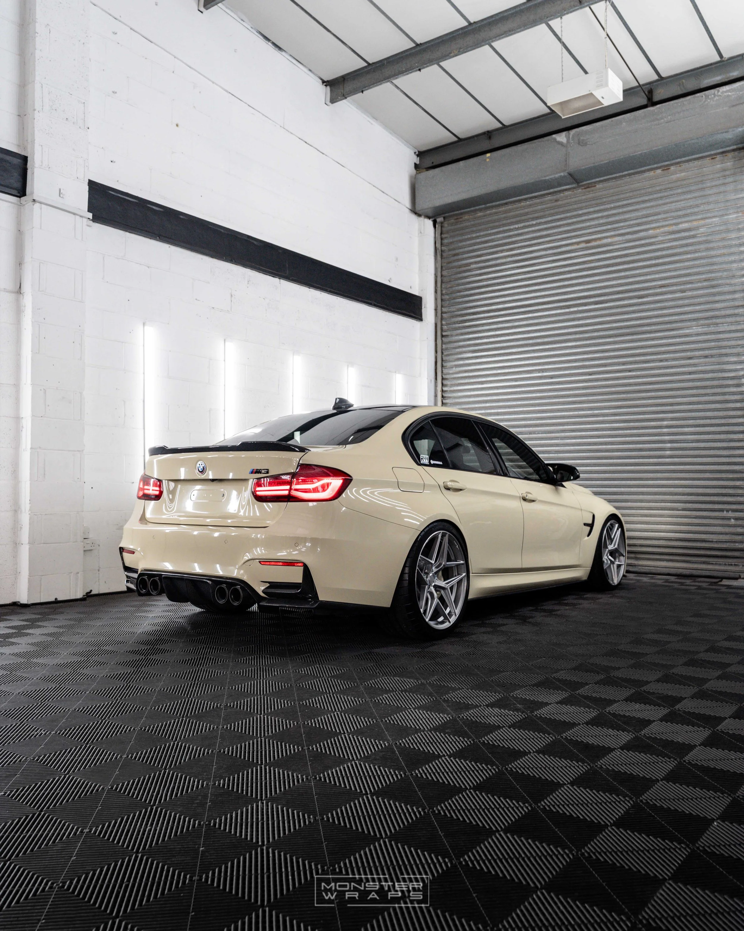 BMW M3 F80 competion full colour change vinyl wrap Arlon Gloss Sand Brown