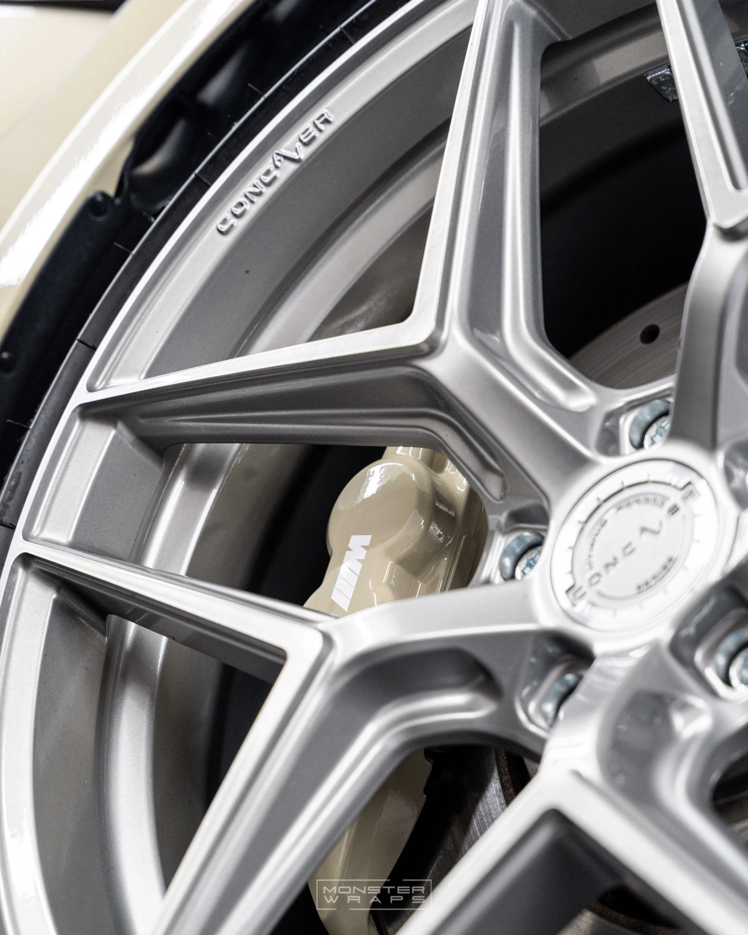 BMW M3 F80 competion full colour change vinyl wrap Arlon Gloss Sand Brown