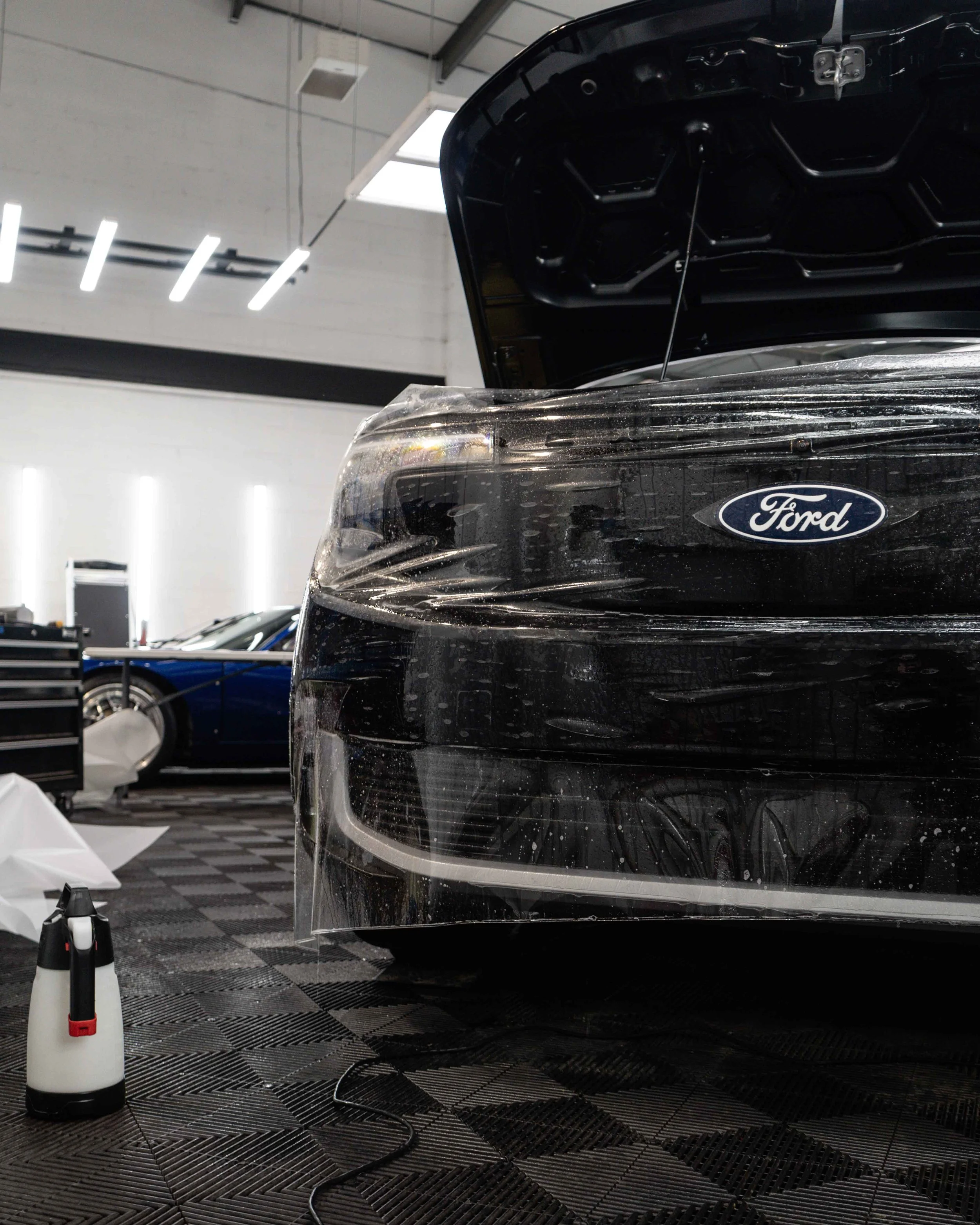 Ford Explorer EV fully proteced with Gloss Paint Protection Film and Ceramic coated